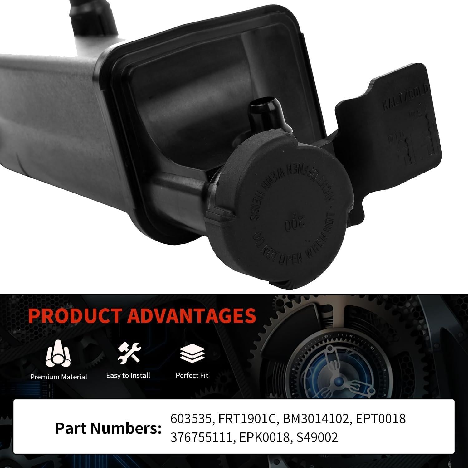 Tanque de Expansión KARPAL 17117573781 Compatible BMW