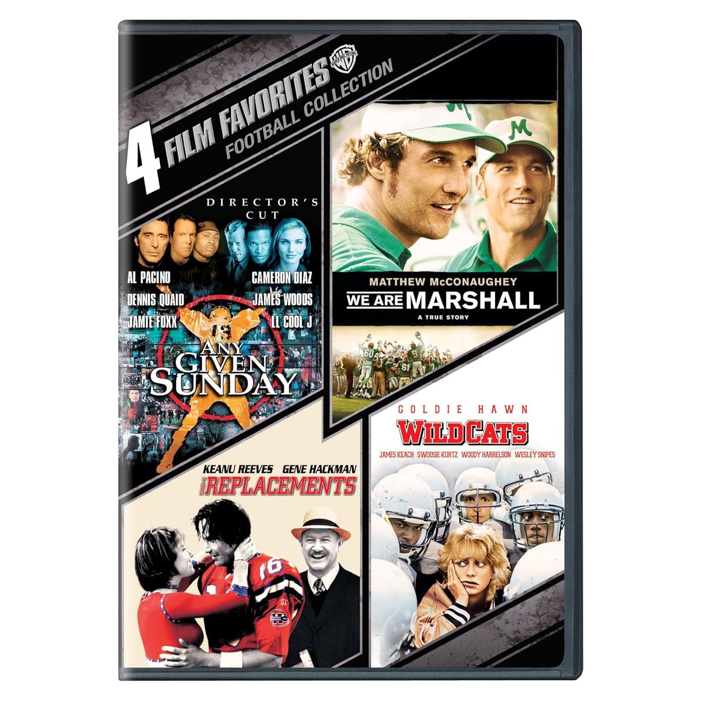 4 Películas de Fútbol DVD Warner - Colección Especial
