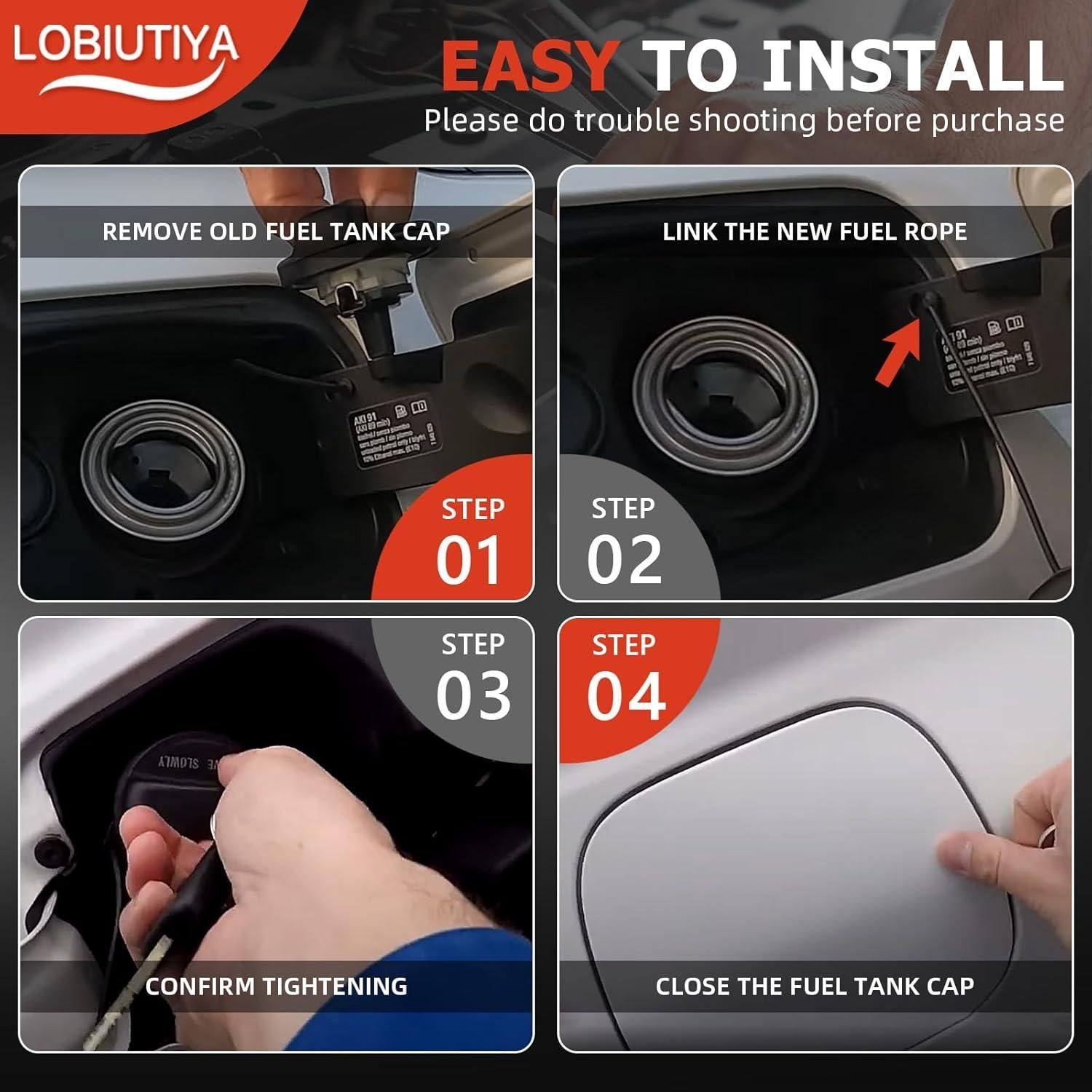 Tapa de Gas LOBIUTIYA 16117222391 para BMW y Mini Cooper