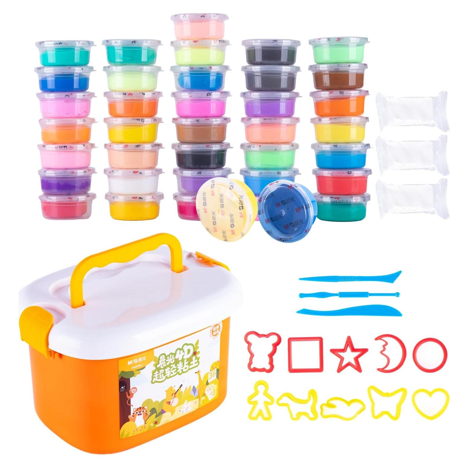 Kit de Arcilla para Modelar M&G 36 Colores No Tóxica