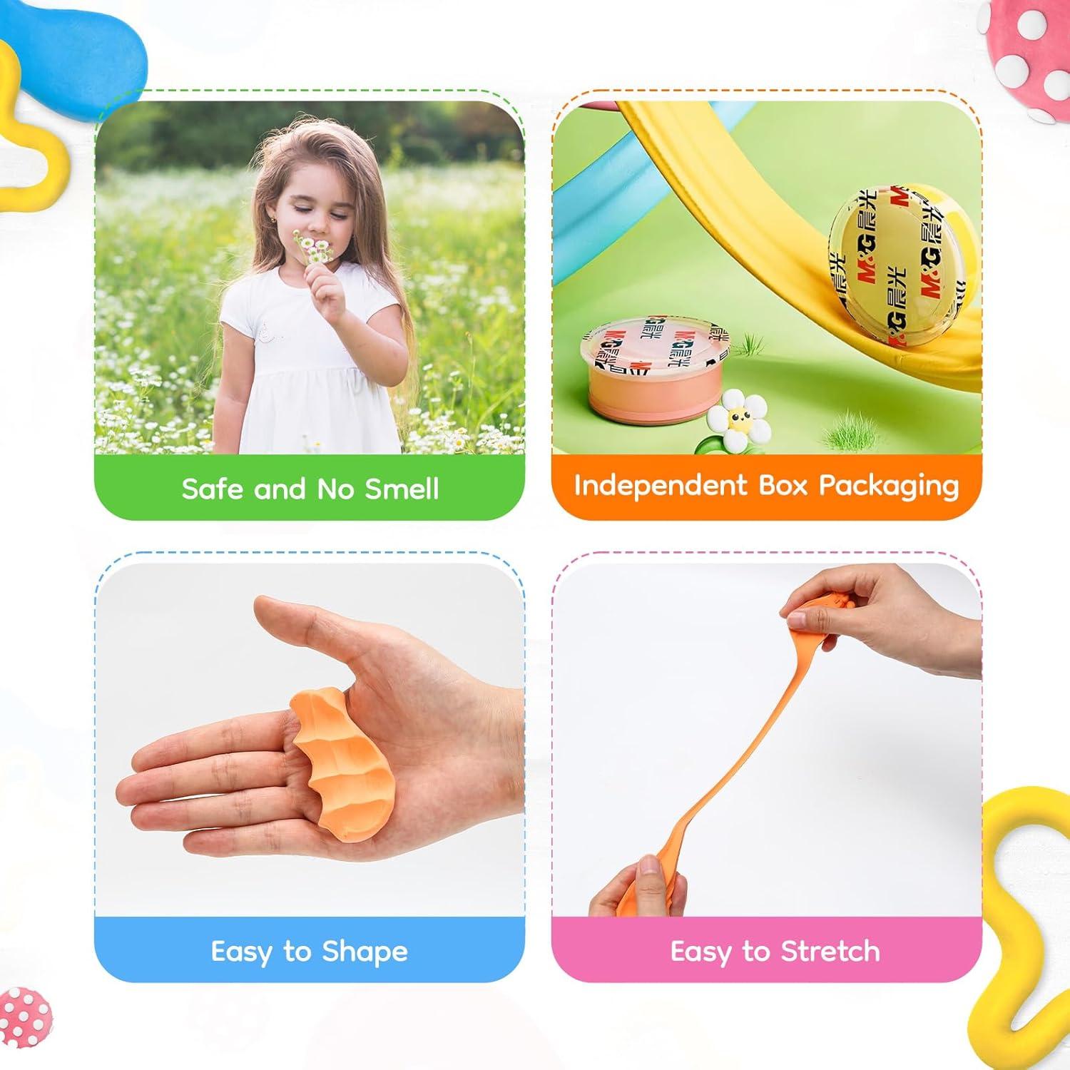 Kit de Arcilla para Modelar M&G 36 Colores No Tóxica