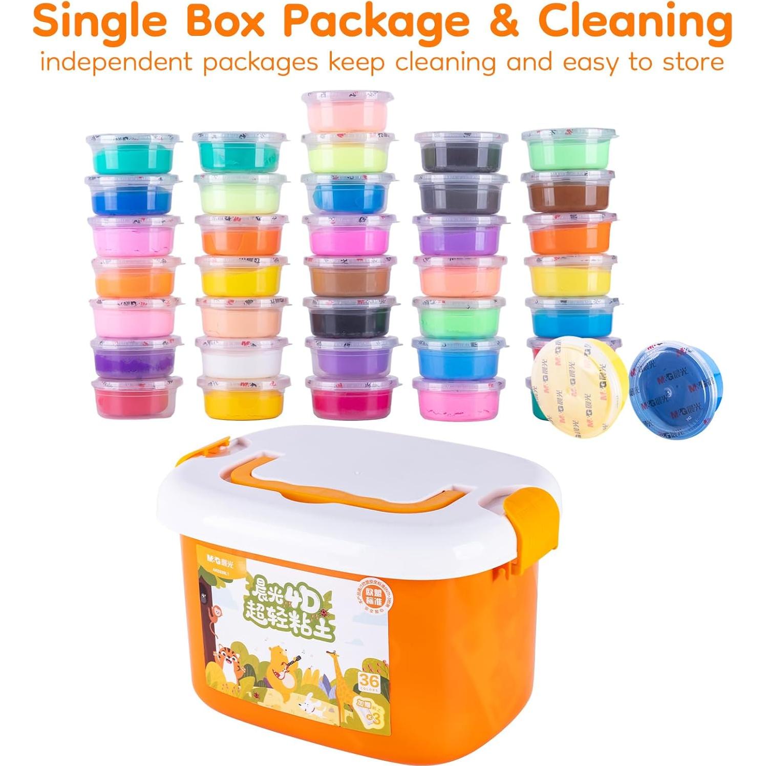 Kit de Arcilla para Modelar M&G 36 Colores No Tóxica