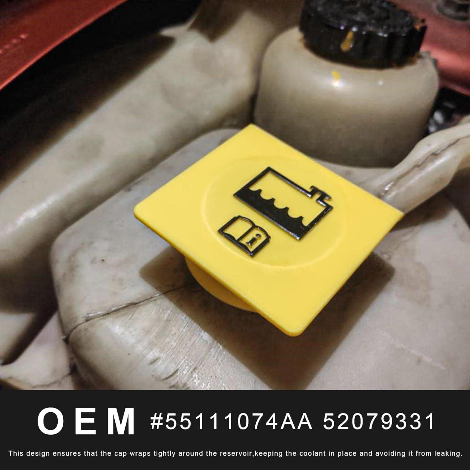 Tapa de Reservorio de Refrigerante YTFRL 2 PCS Amarillo