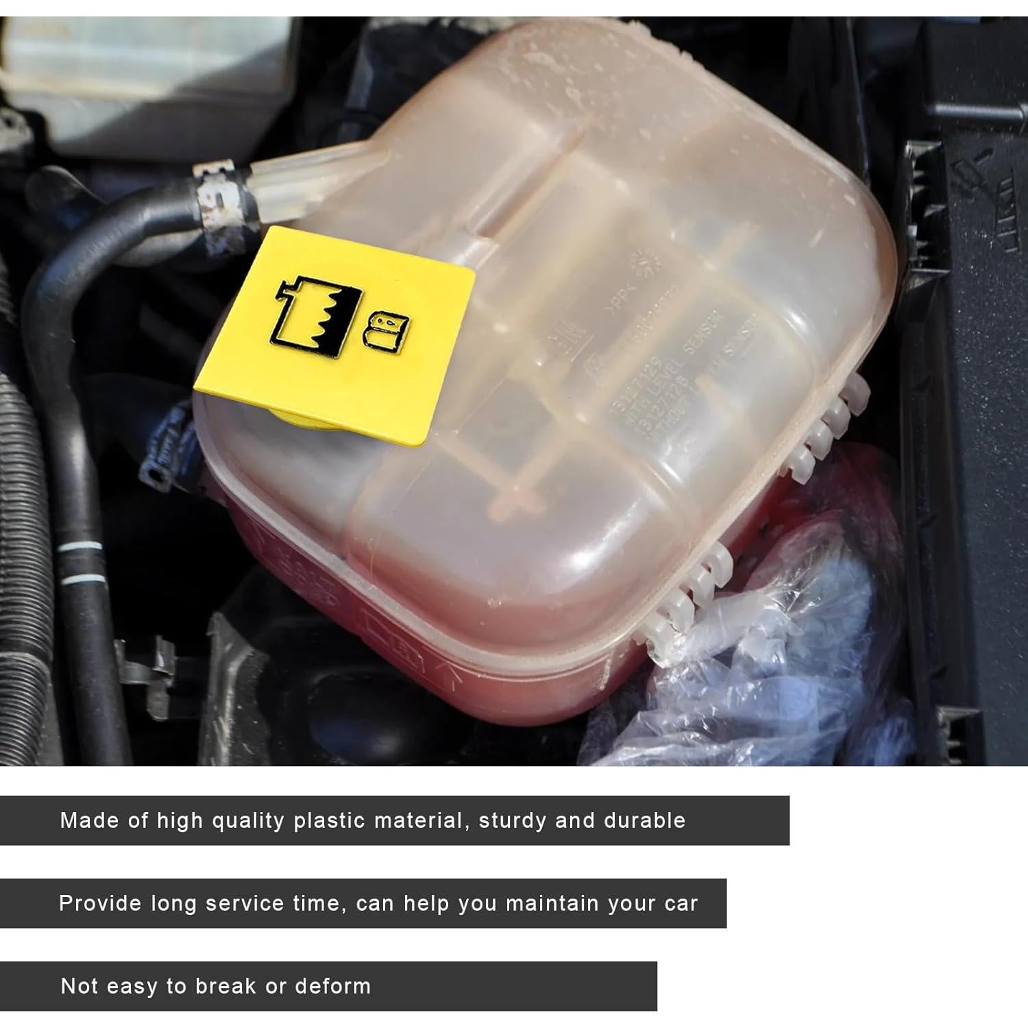 Tapa de Reservorio de Refrigerante YTFRL 2 PCS Amarillo