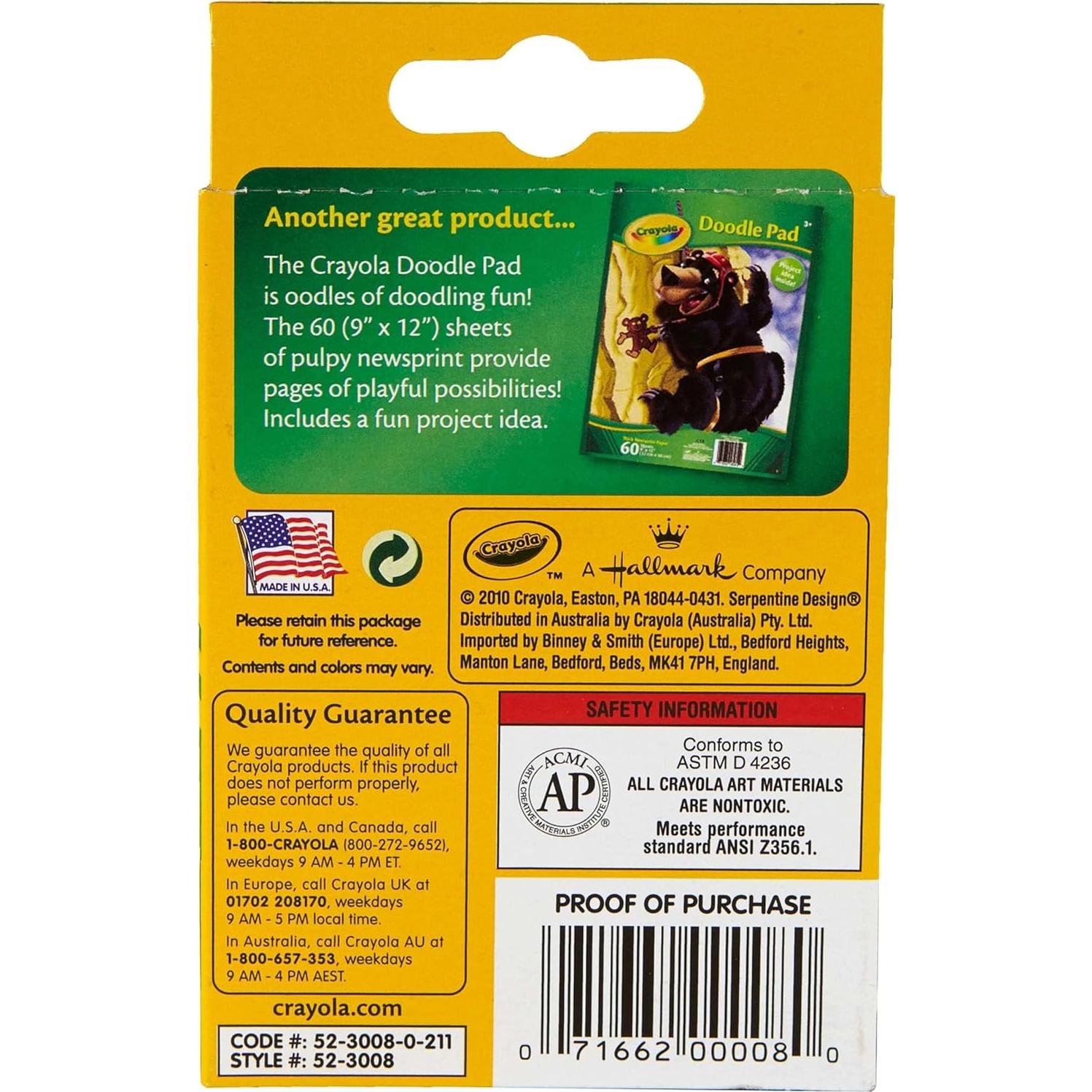 Crayola Crayons, School Supplies, Classic Colors, 8 Count