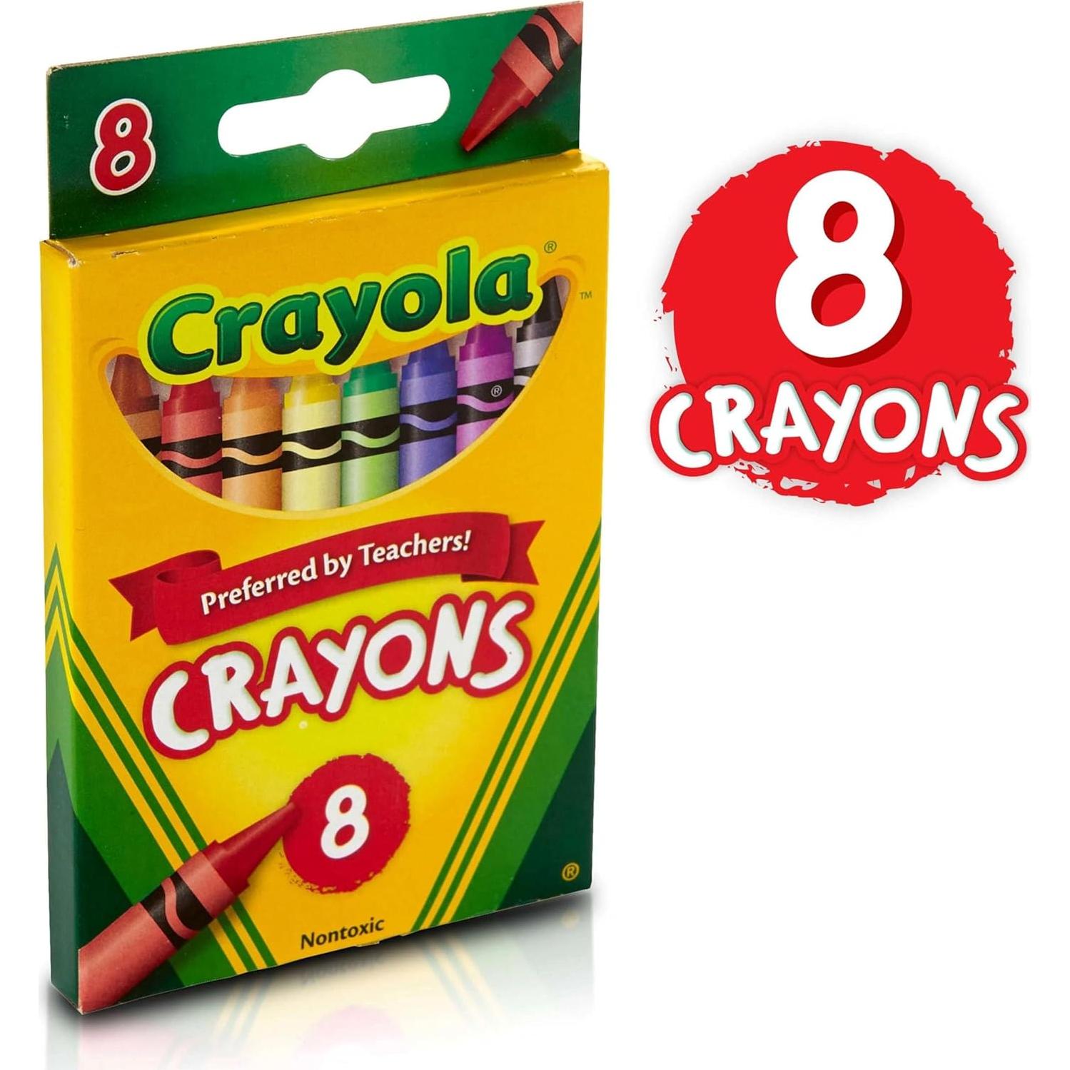 Crayola Crayons, School Supplies, Classic Colors, 8 Count