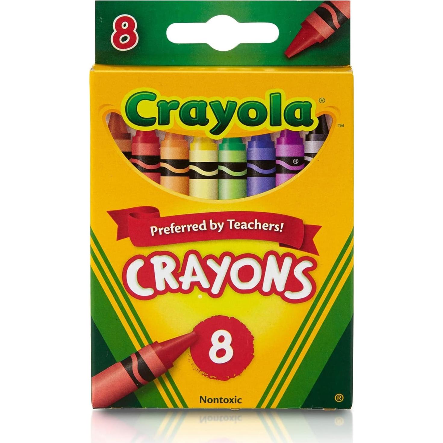 Crayola Crayons, School Supplies, Classic Colors, 8 Count