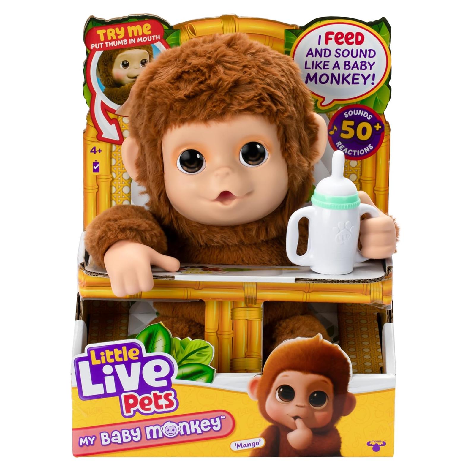 Little Live Pets Bebé Mono Mango - Interactivo y Adorable