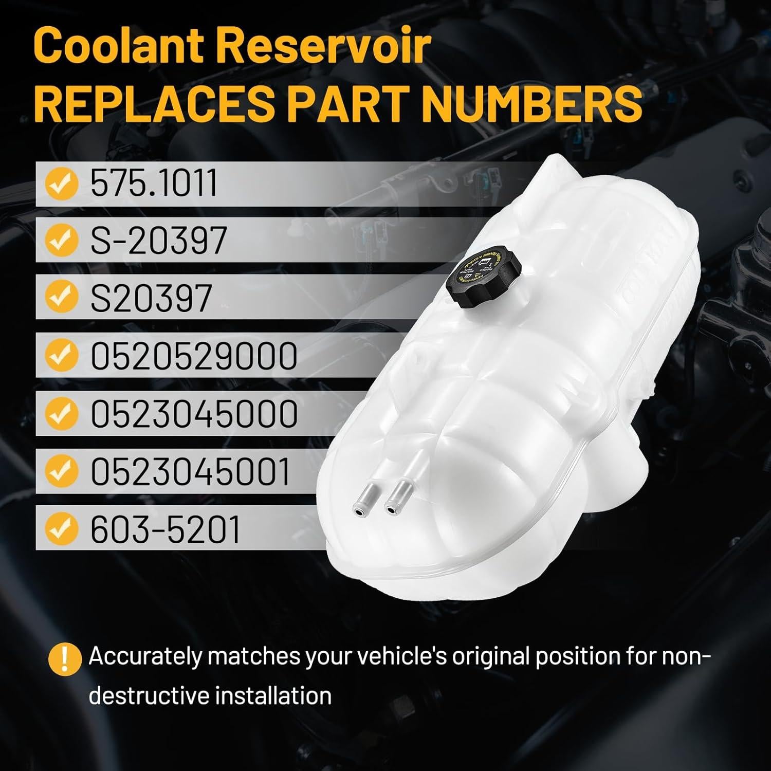Tanque de Refrigerante SYKRSS 603-5201 para Freightliner