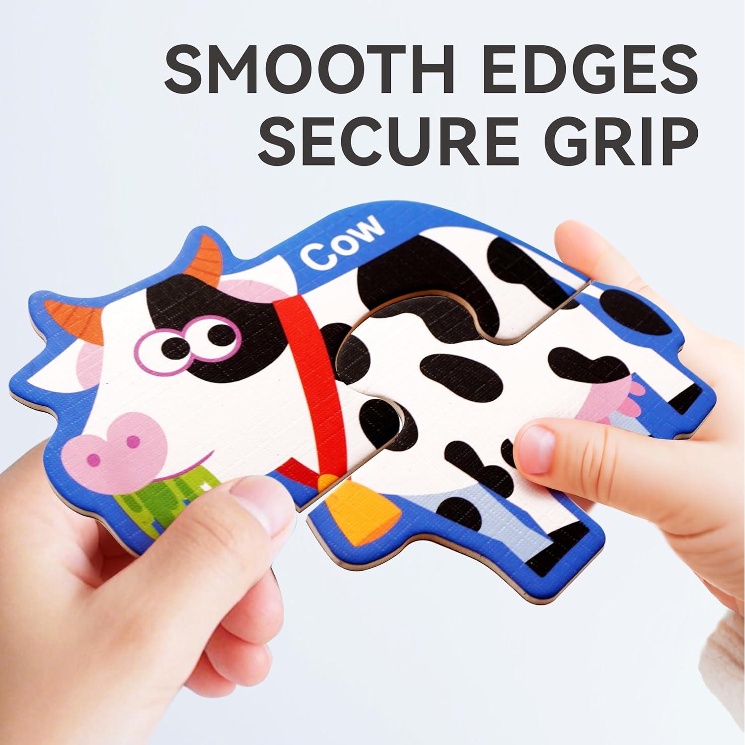 Puzzles Magnéticos Dotimo 30 Piezas Animales de Granja