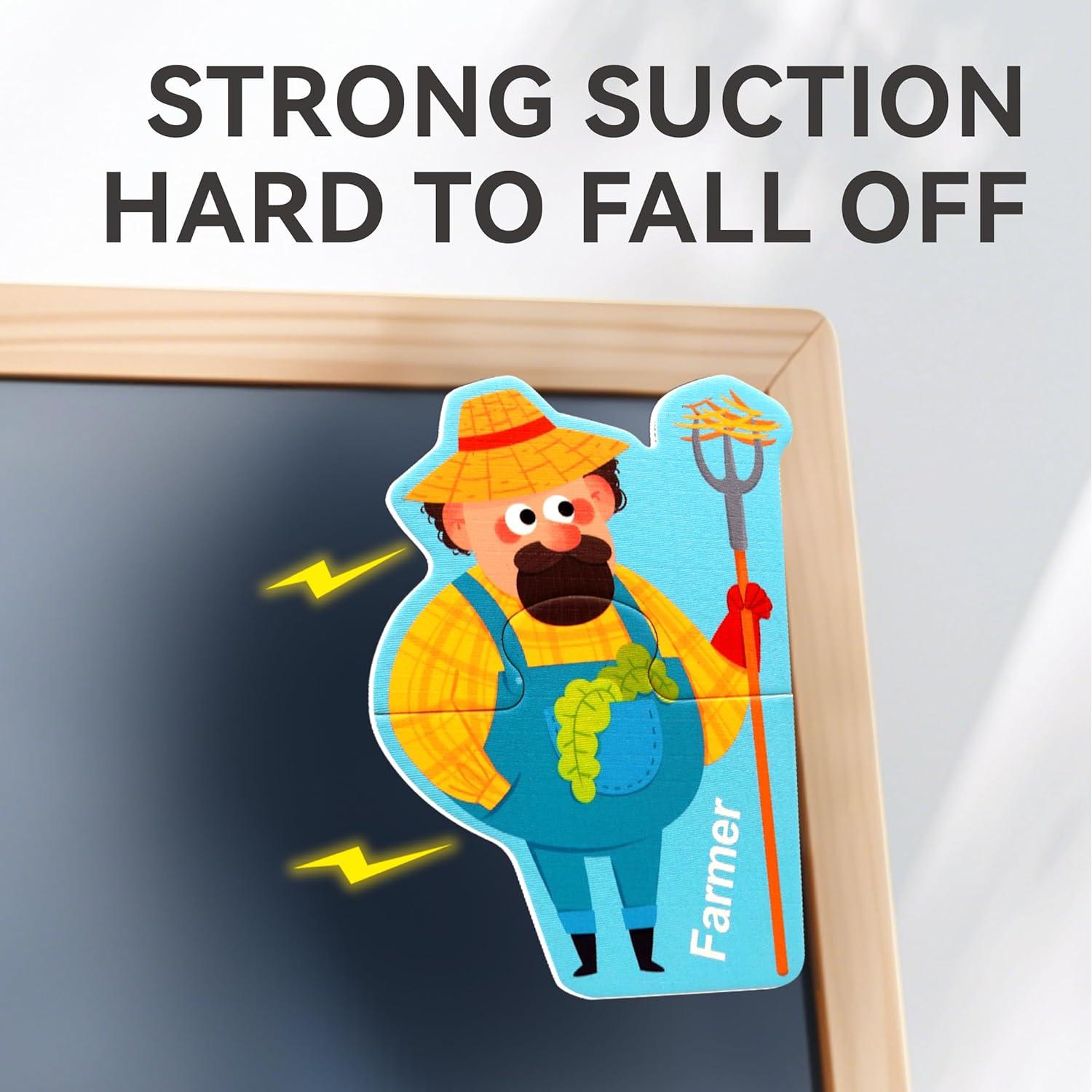 Puzzles Magnéticos Dotimo 30 Piezas Animales de Granja