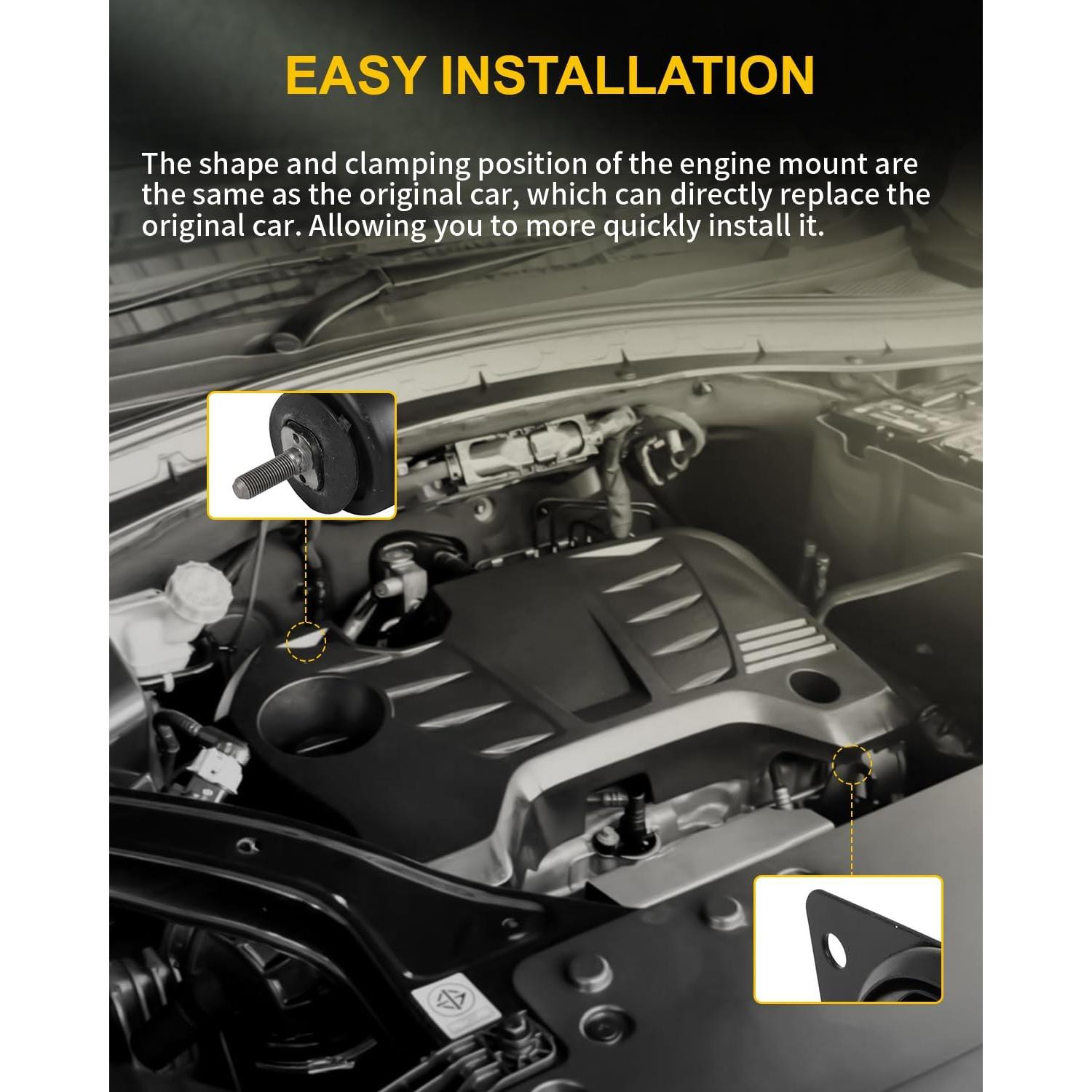 Juego de Soportes de Motor y Transmisión OCPTY para Hyundai y Kia