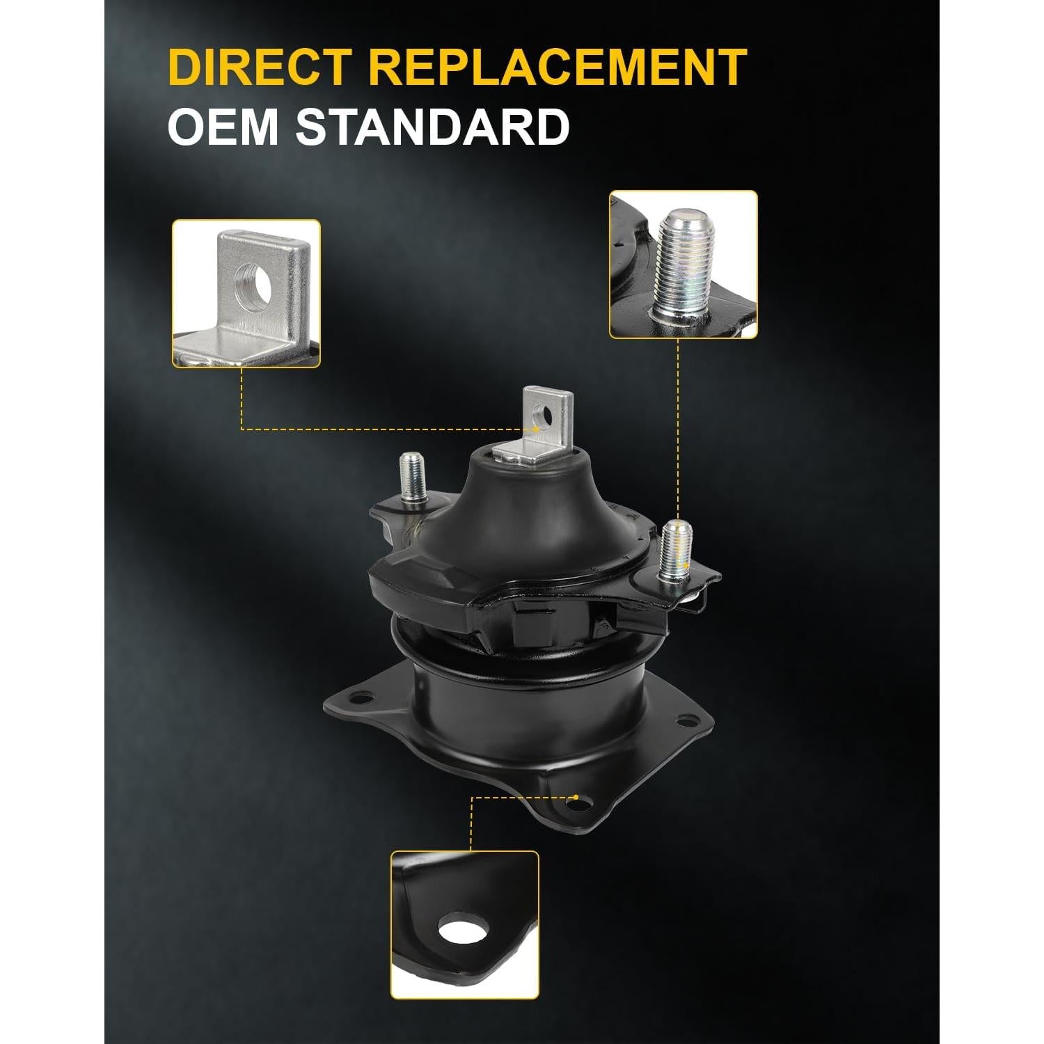Juego de Soportes de Motor y Transmisión OCPTY para Honda Accord 2003-2007 L4 2.4L