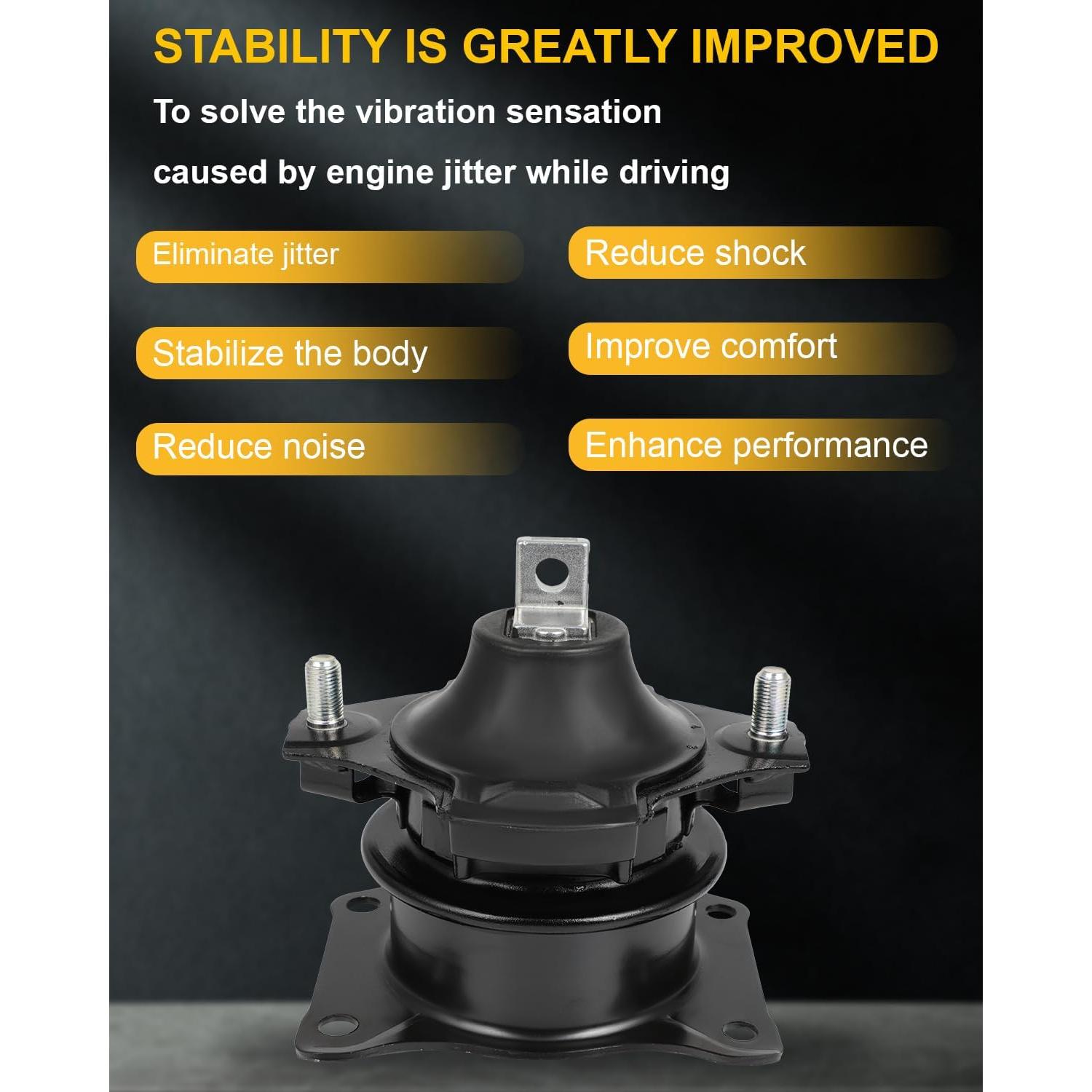 Juego de Soportes de Motor y Transmisión OCPTY para Honda Accord 2003-2007 L4 2.4L