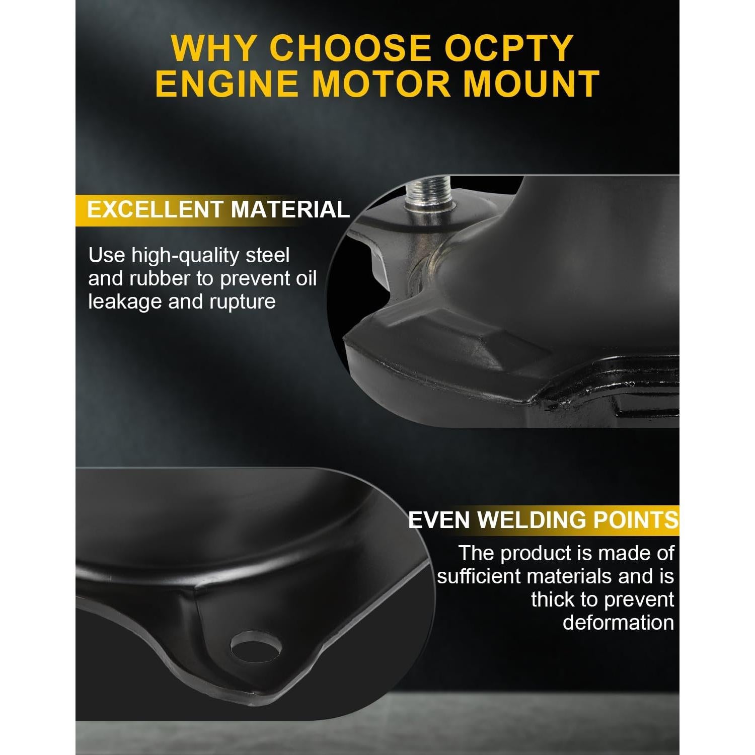 Juego de Soportes de Motor y Transmisión OCPTY para Honda Accord 2003-2007 L4 2.4L