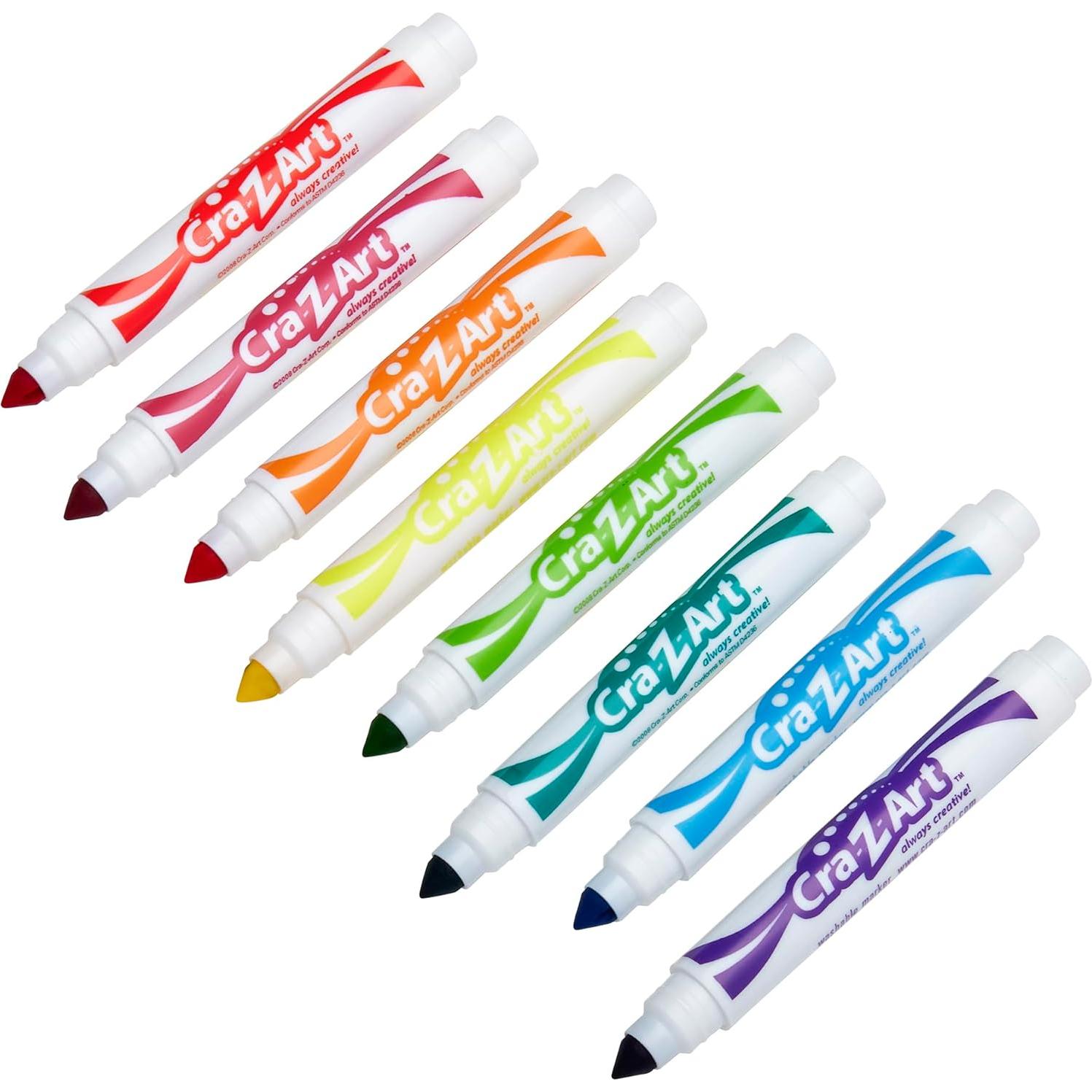 Marcadores Anchos Lavables Cra-Z-Art 8 Colores Brillantes
