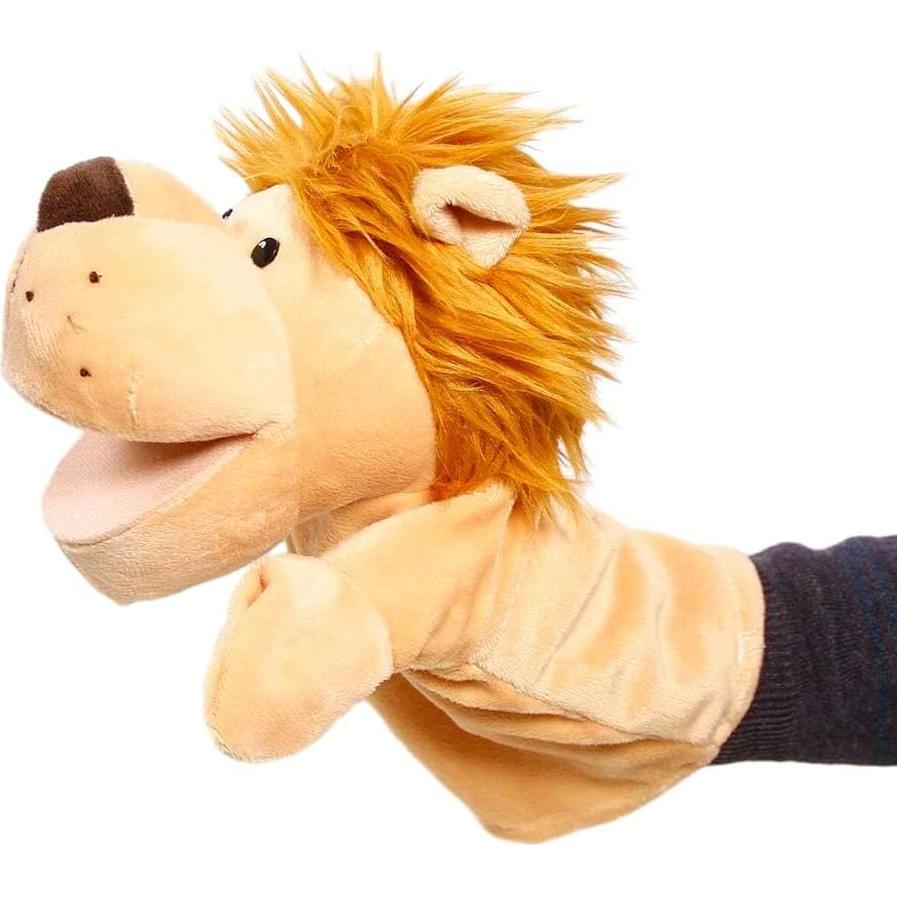 Títere de mano León Lanxitown 24.9x23.1cm para niños