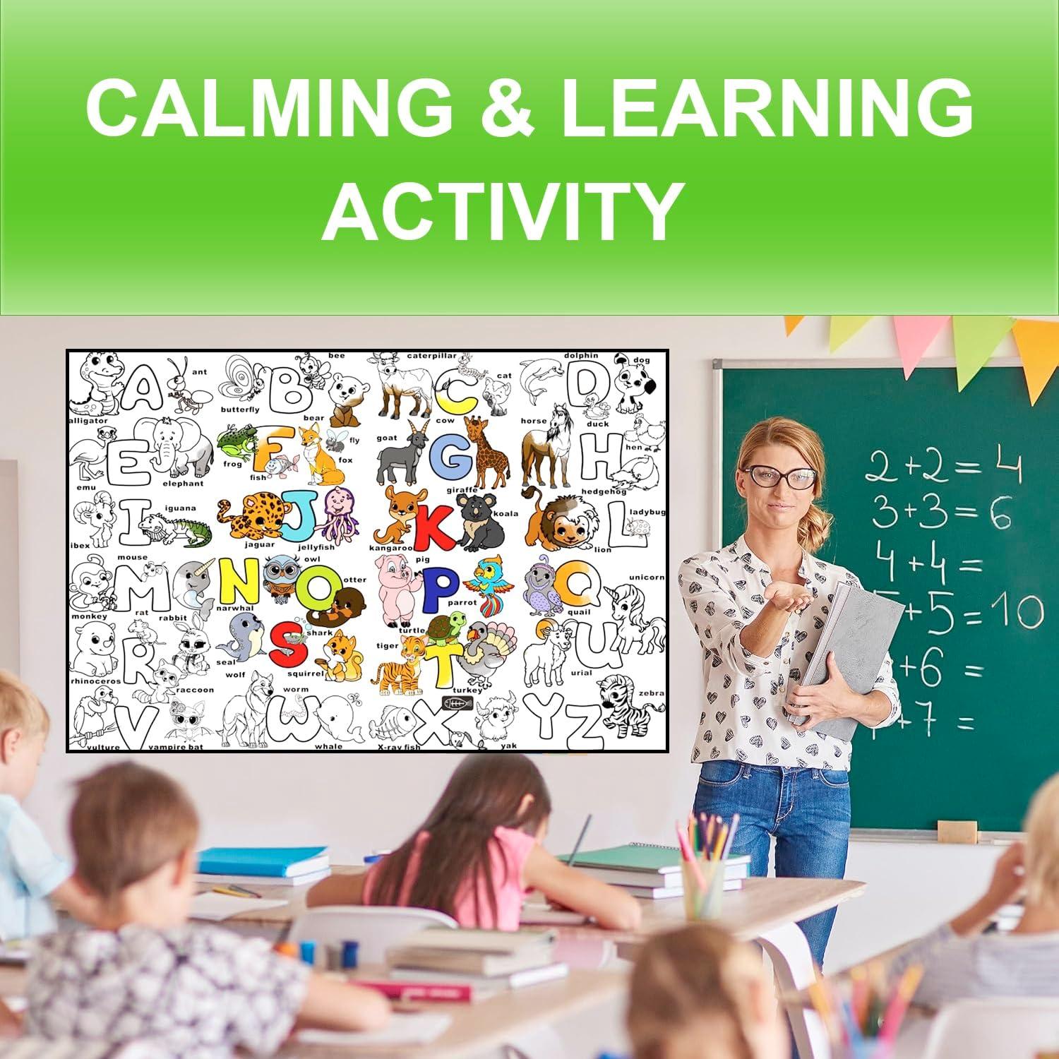 Póster de Colorear Gigante ALEX Art ABC 97.79x67.78 cm