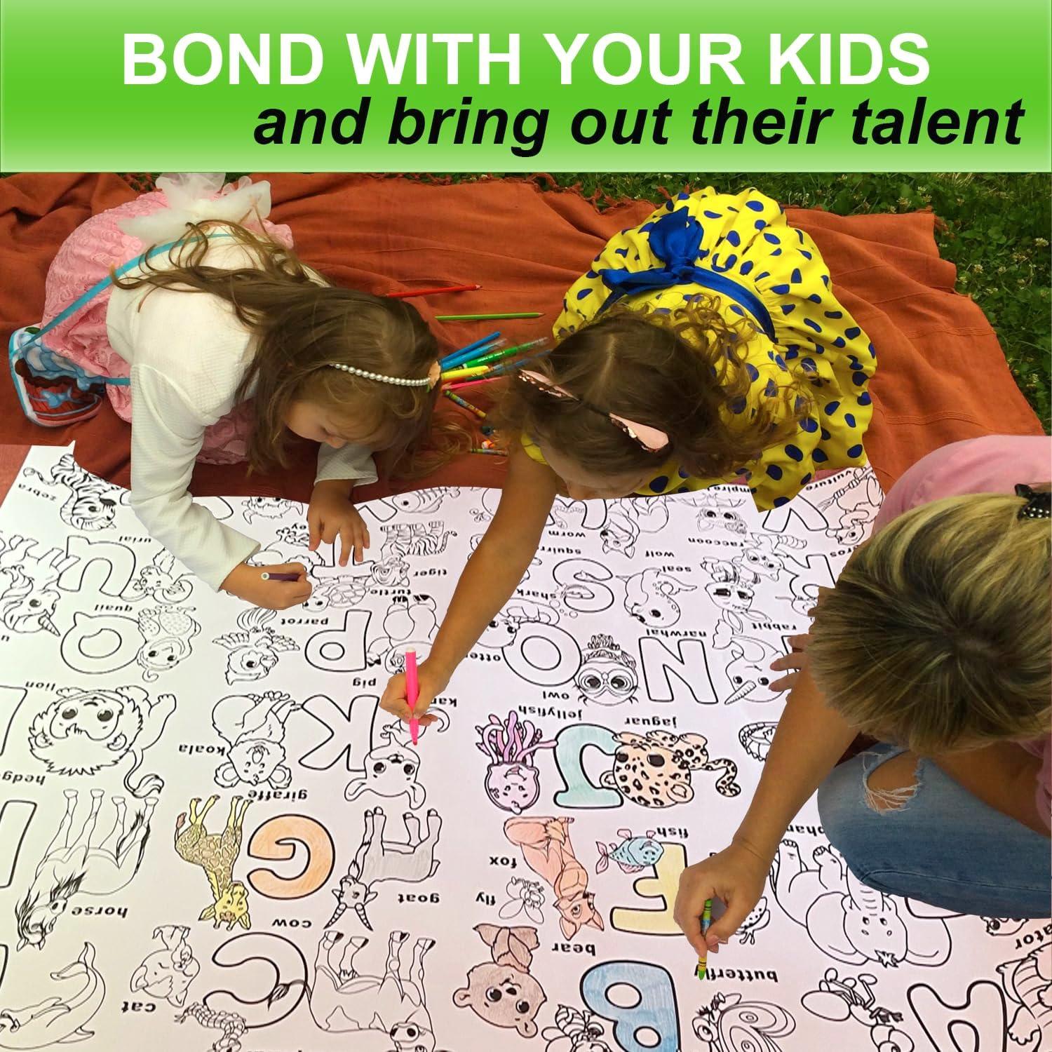 Póster de Colorear Gigante ALEX Art ABC 97.79x67.78 cm