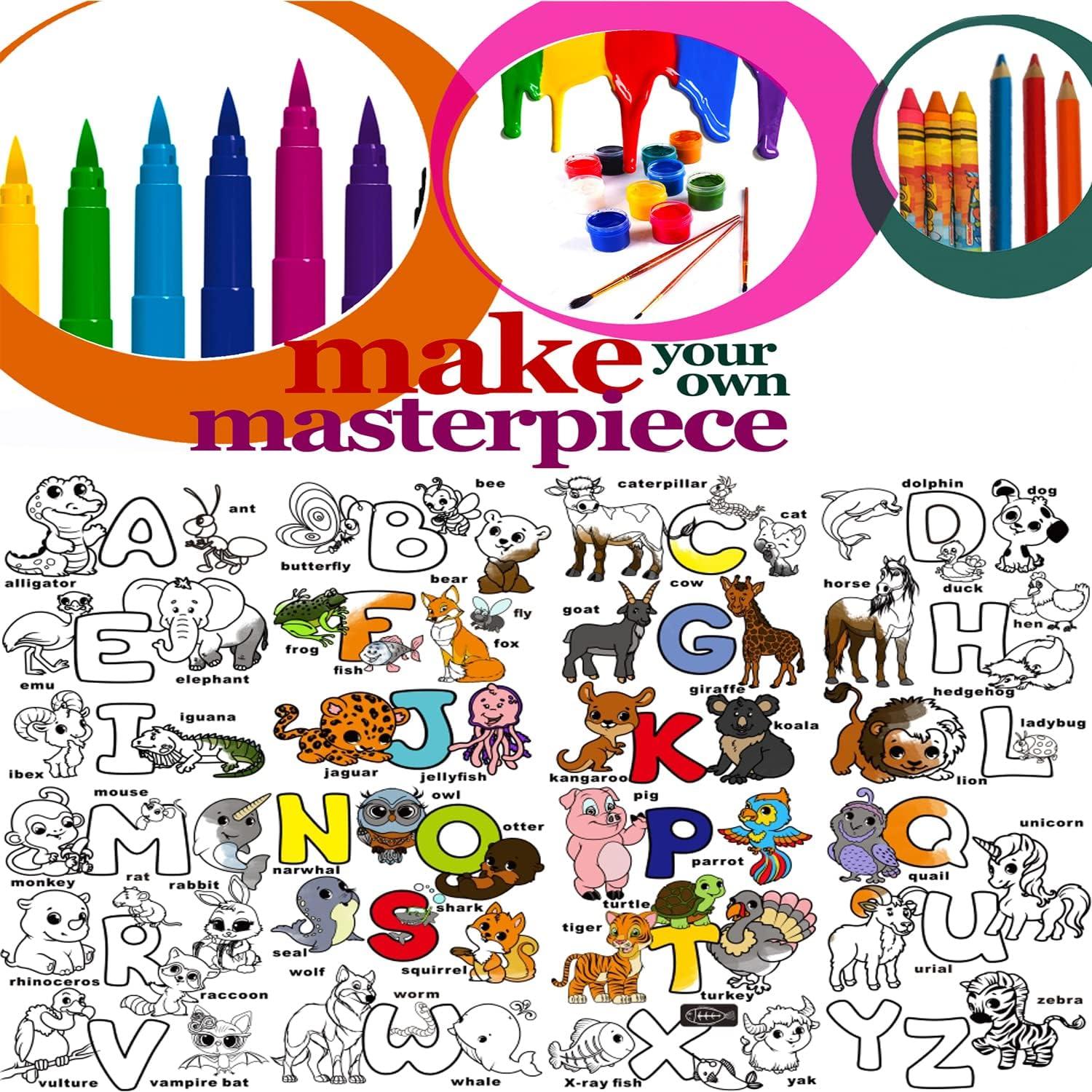 Póster de Colorear Gigante ALEX Art ABC 97.79x67.78 cm