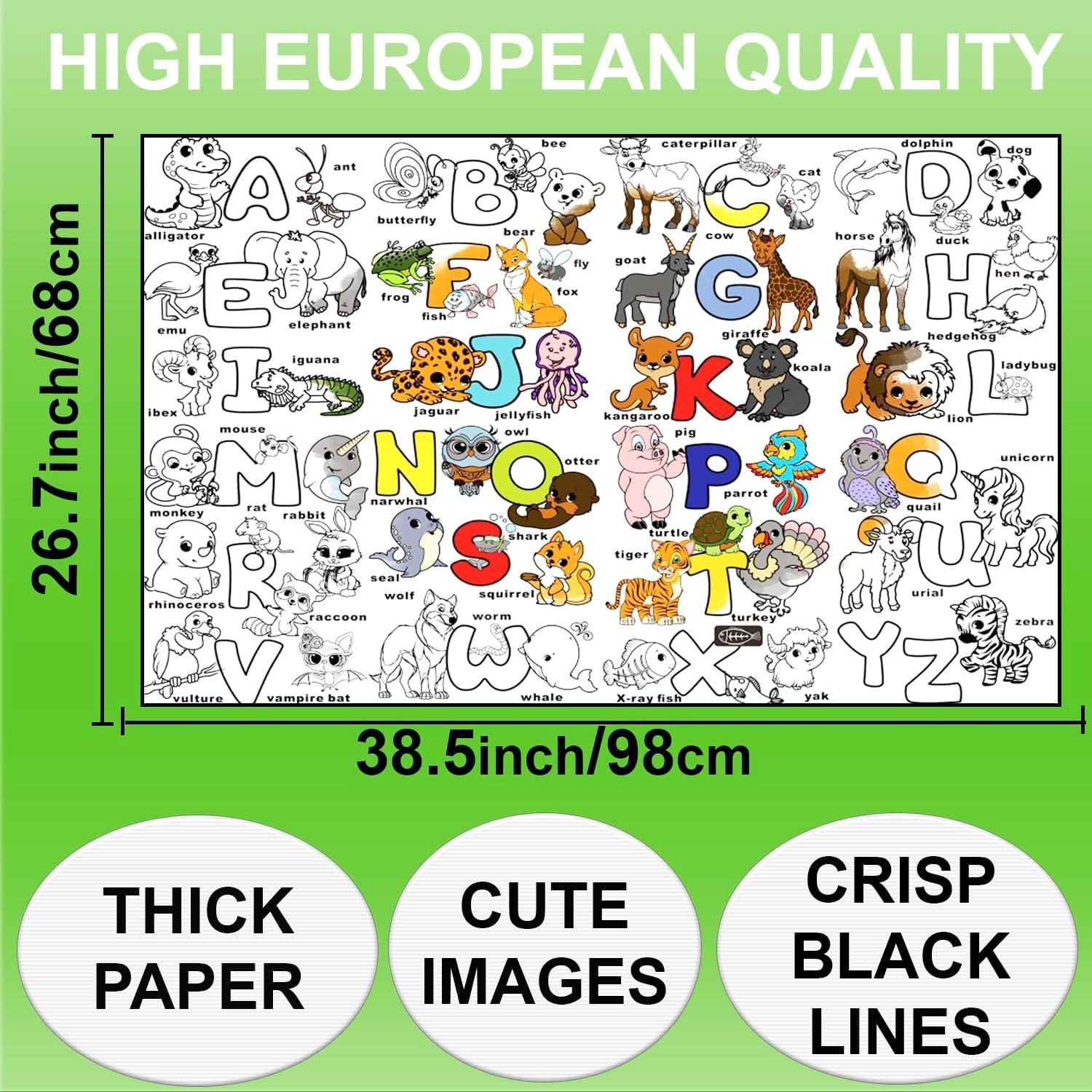 Póster de Colorear Gigante ALEX Art ABC 97.79x67.78 cm