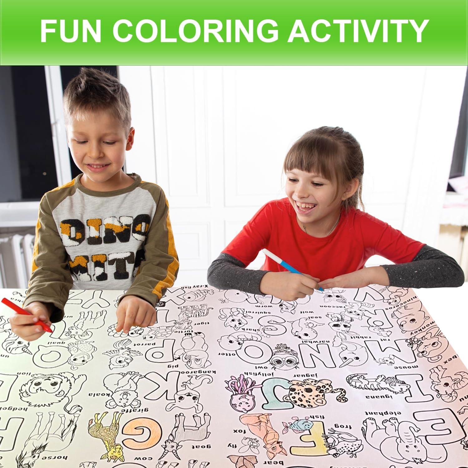 Póster de Colorear Gigante ALEX Art ABC 97.79x67.78 cm