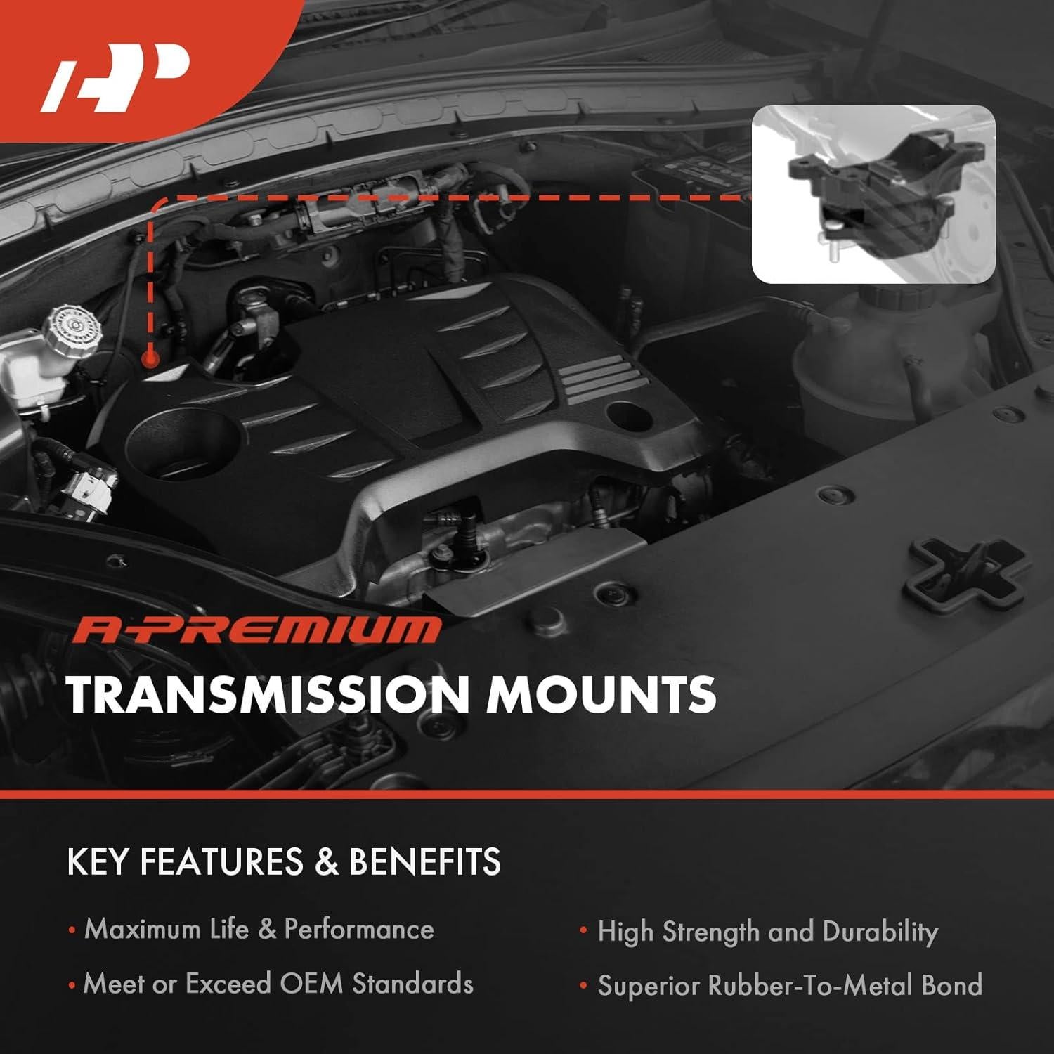 Juego de Montajes de Transmisión A-Premium 3 Piezas Honda Accord 2003-2007