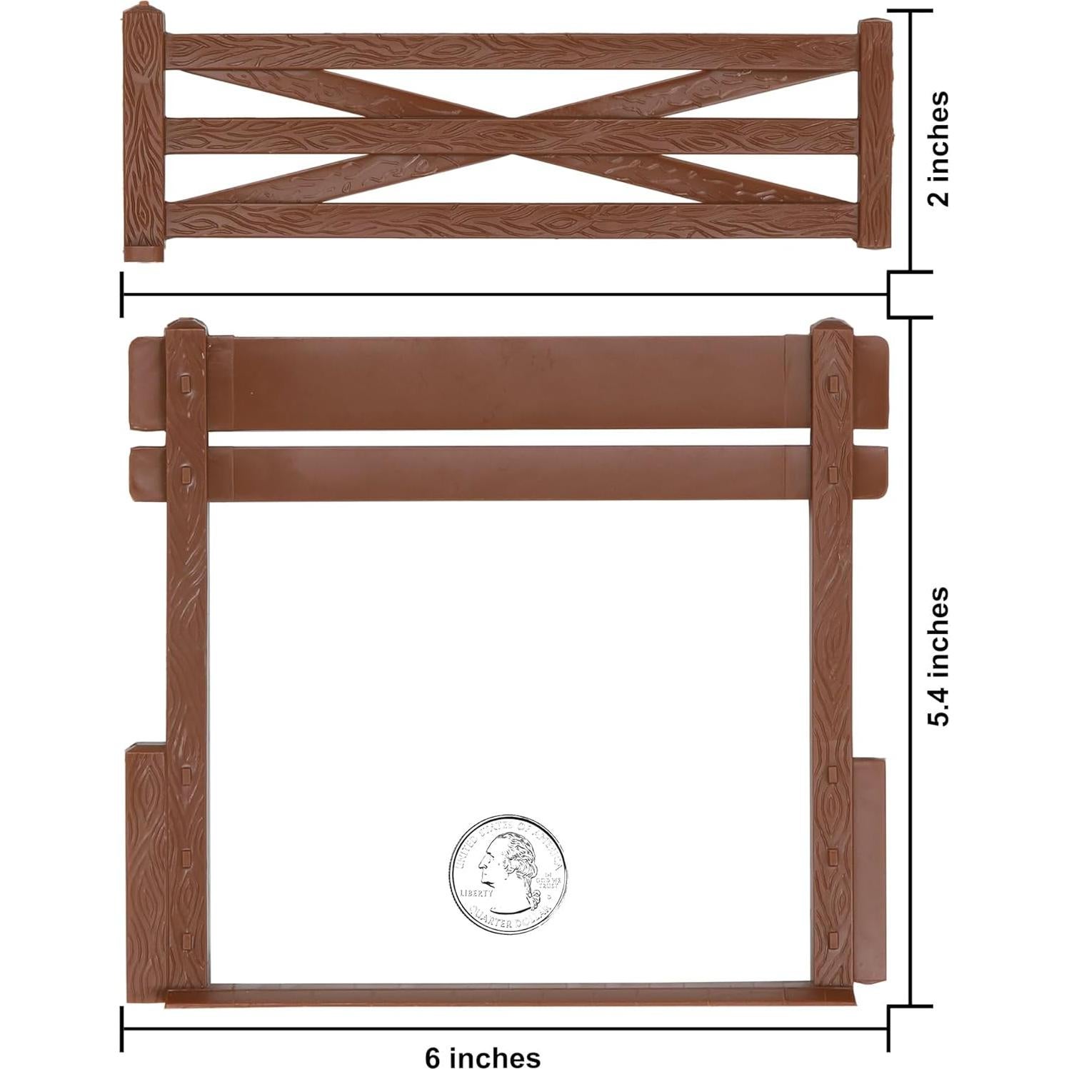 Set de Cerca de Granja BMC Clásico Marx - 10 Piezas Marrón
