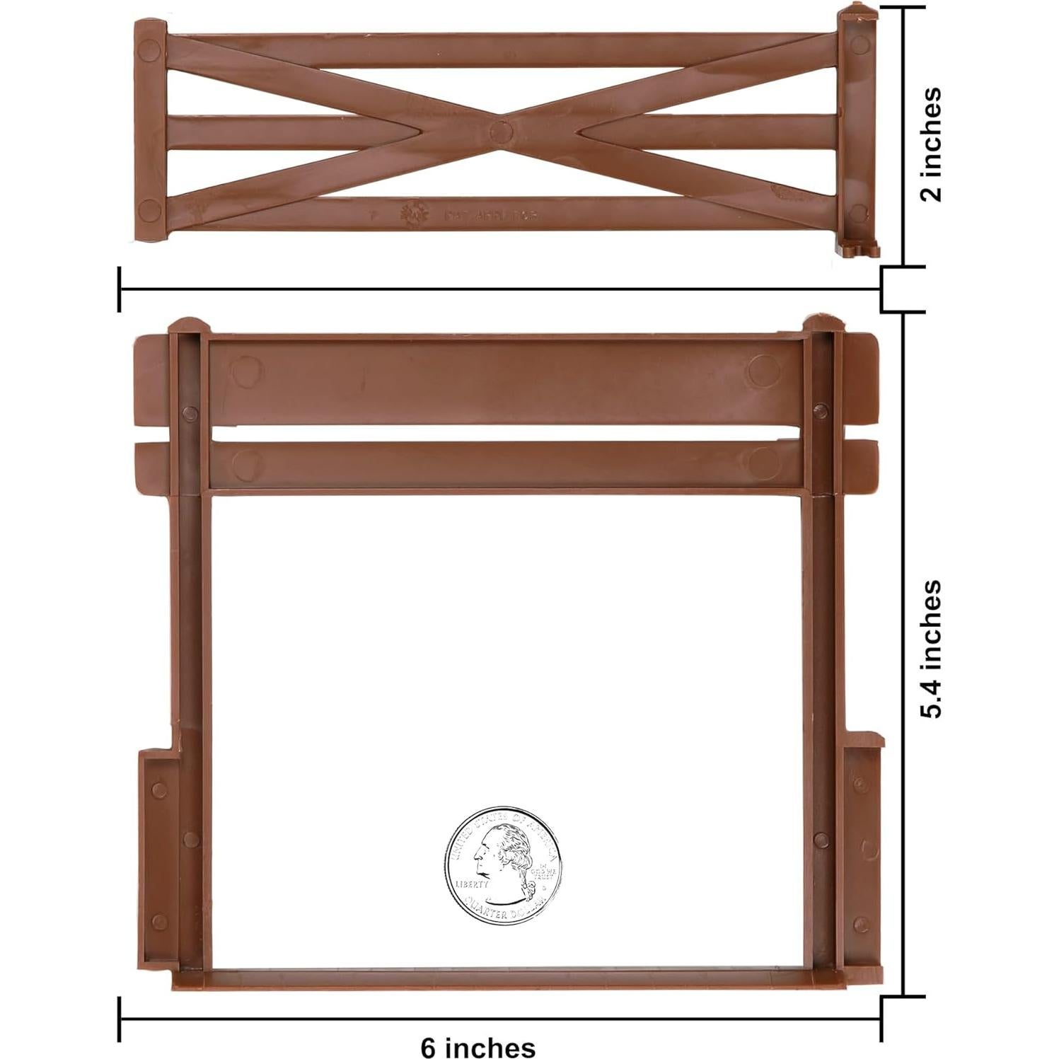 Set de Cerca de Granja BMC Clásico Marx - 10 Piezas Marrón