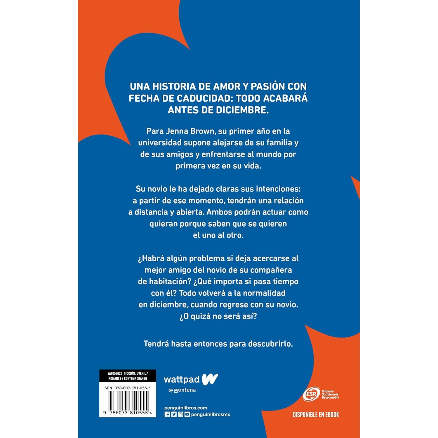 Antes de diciembre / Before December (Wattpad. Meses a tu lado) (Spanish Edition)