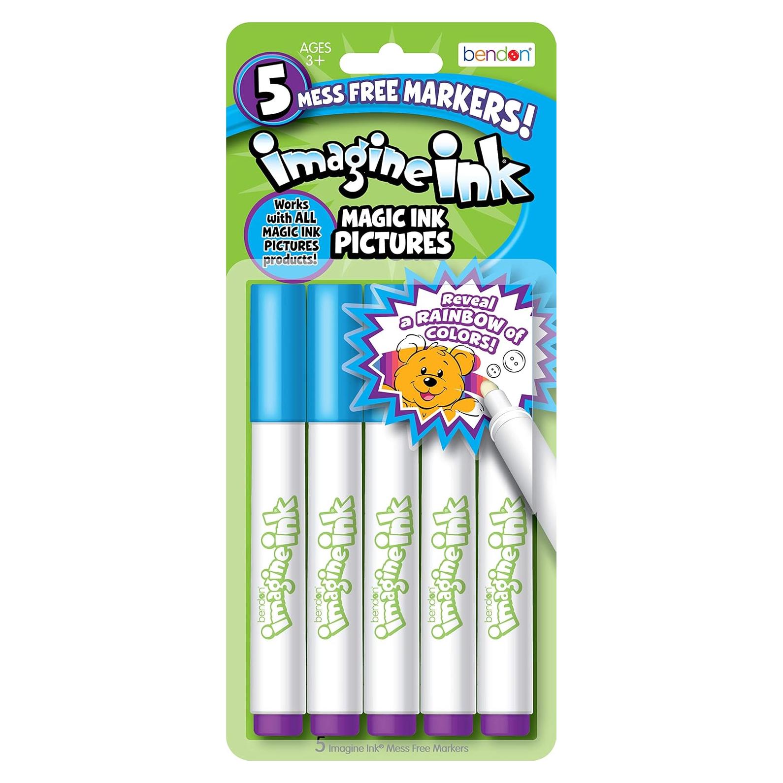 Marcadores Imagine Ink Bendon - Paquete de 5 sin desorden