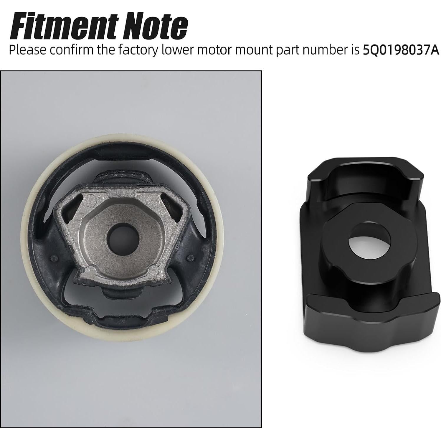 Inserto Montaje Motor Inferior Bevinsee Aluminio Negro 0.14kg