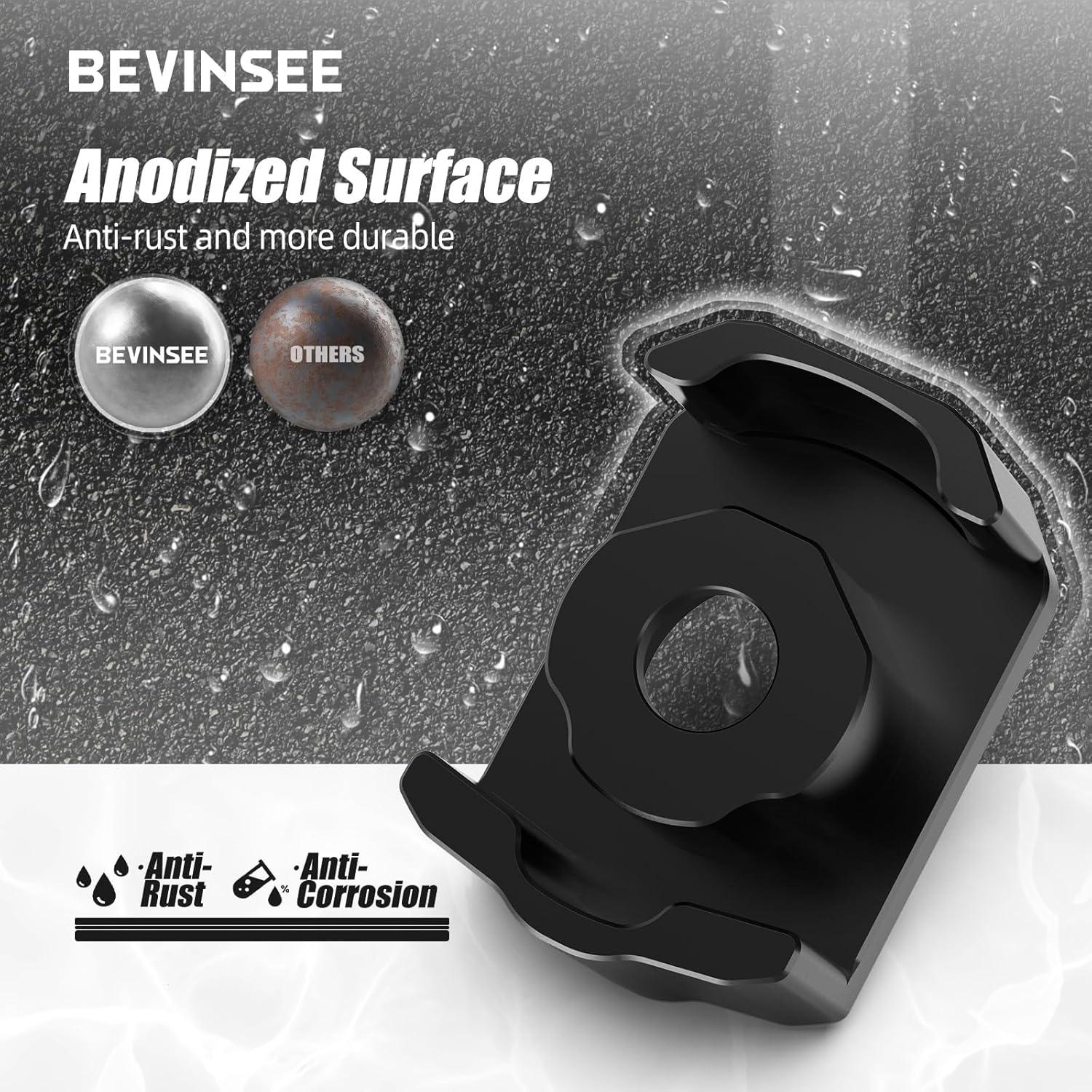 Inserto Montaje Motor Inferior Bevinsee Aluminio Negro 0.14kg