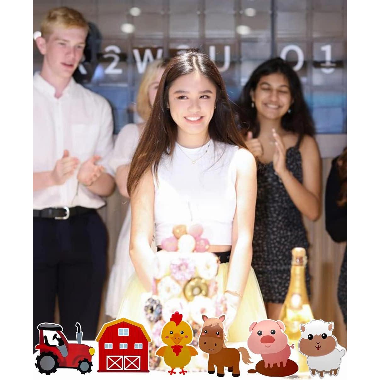 Centros de Mesa de Animales de Granja WIDELL - 6 Piezas