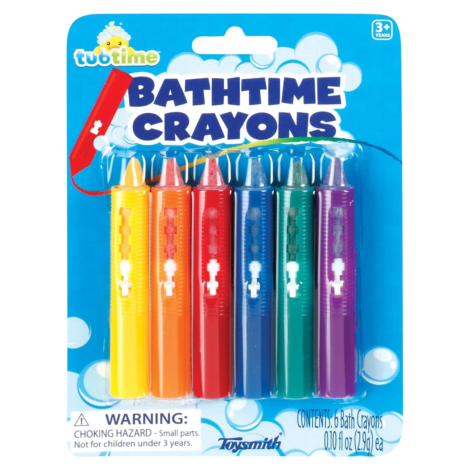 Crayones de baño Toysmith - 6 colores no tóxicos