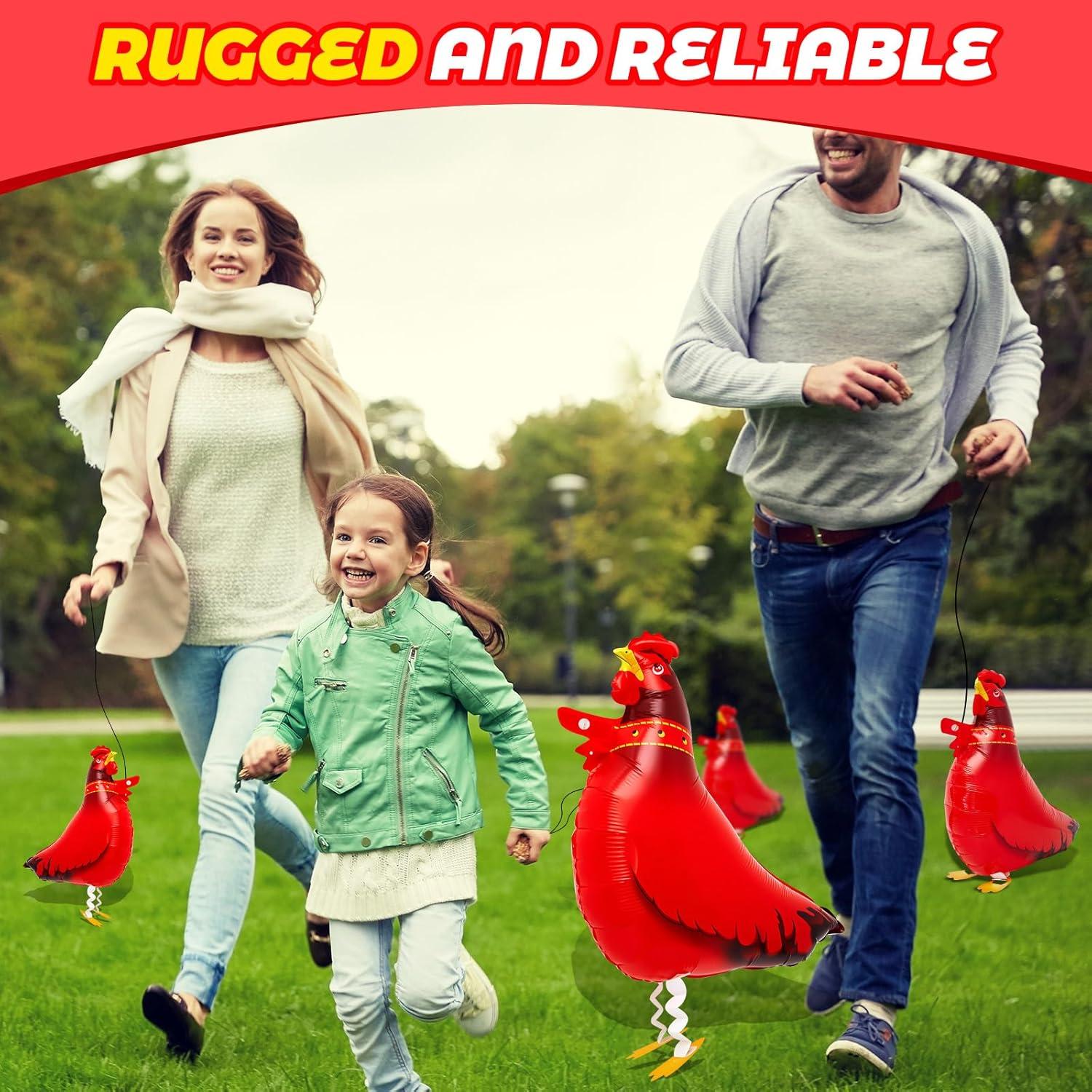 Globos de Pollo Libima 12 Pcs Decoración Fiesta 55x21 cm