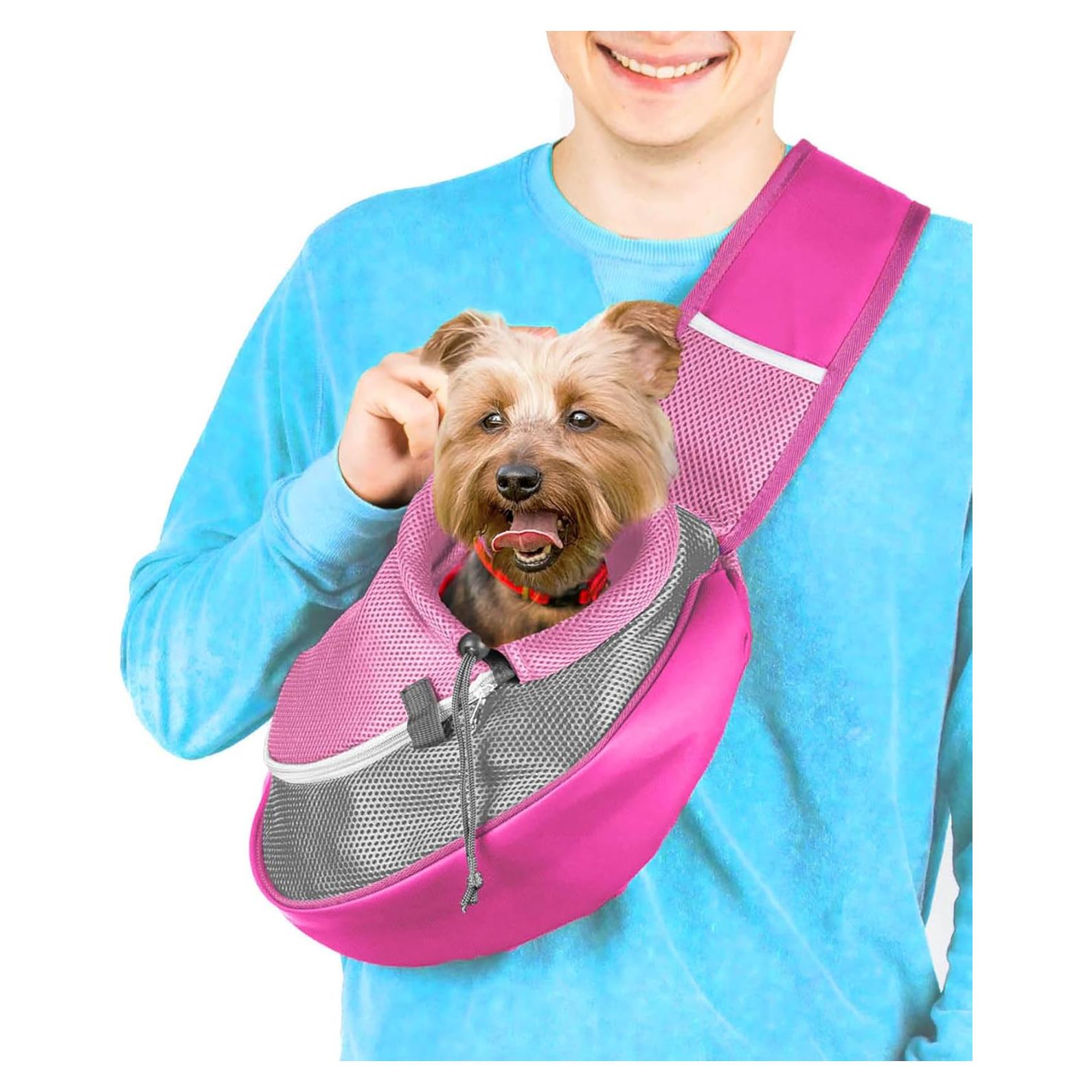 Transportador de Mascotas Cuddlissimo Rosa para Perros y Gatos hasta 2.7 kg