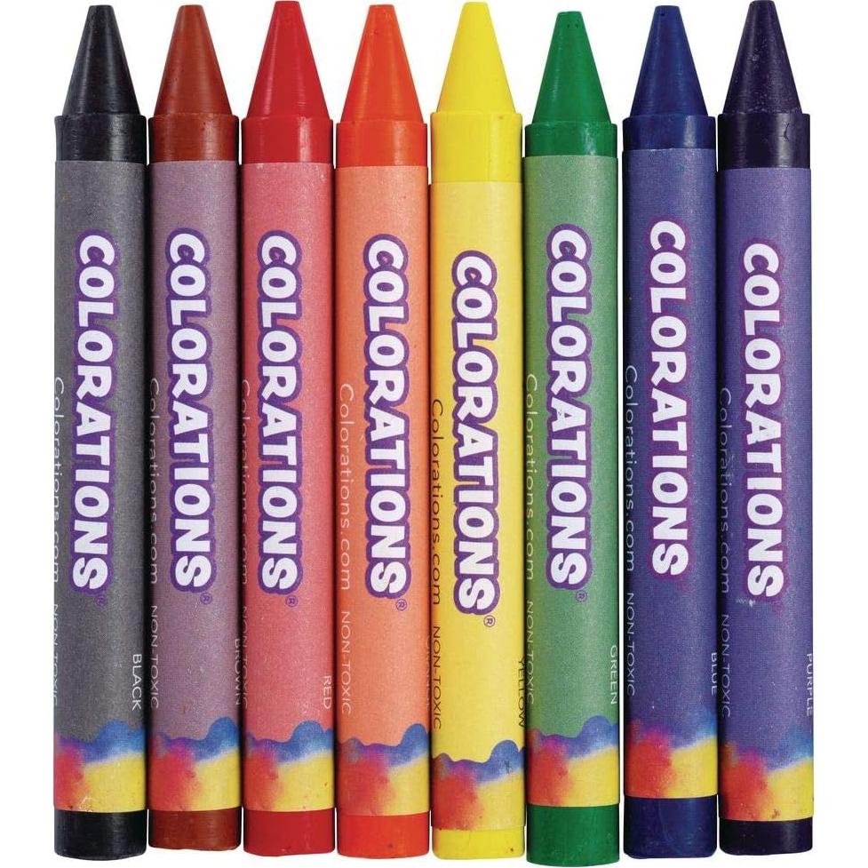 Crayones Colorations Grandes No Tóxicos 8 Colores para Niños