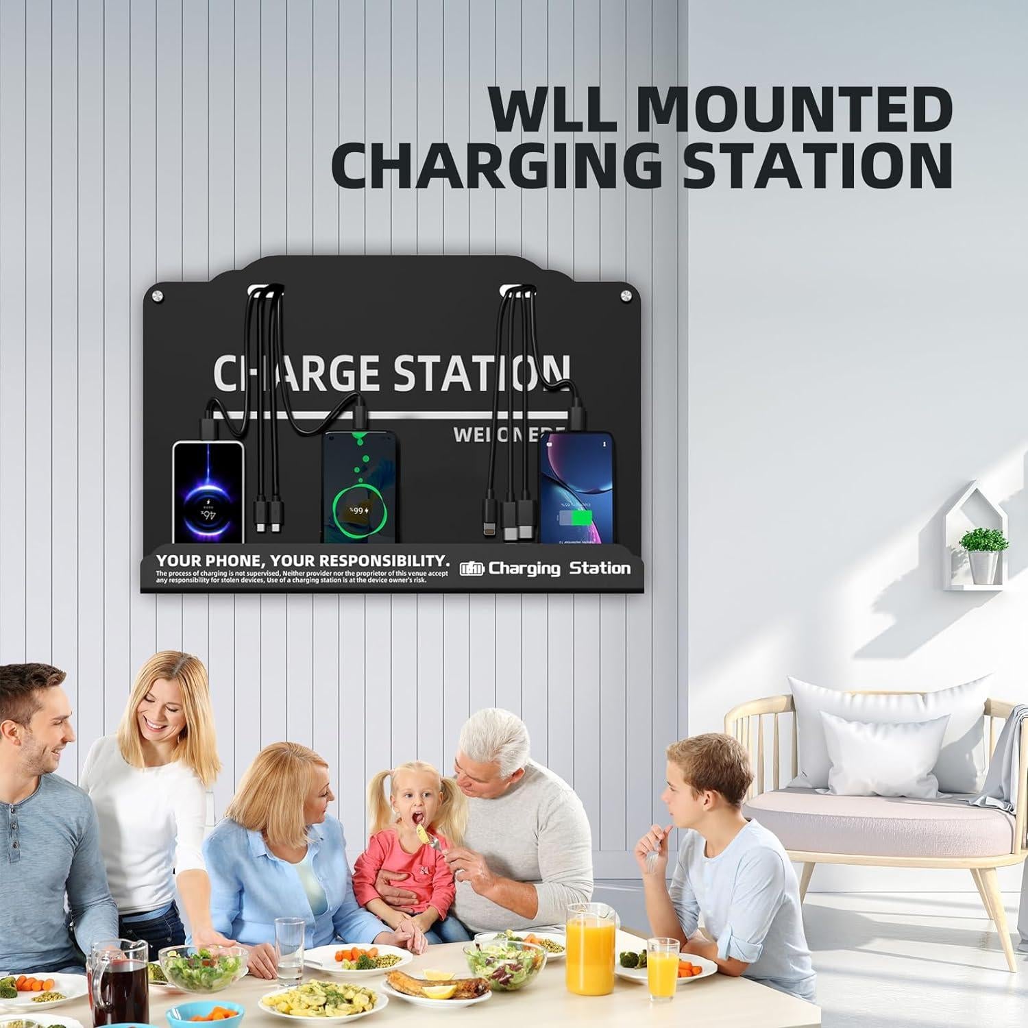 Estación de Carga Rápida WELONEDEN 8 Puertos 2.90 kg