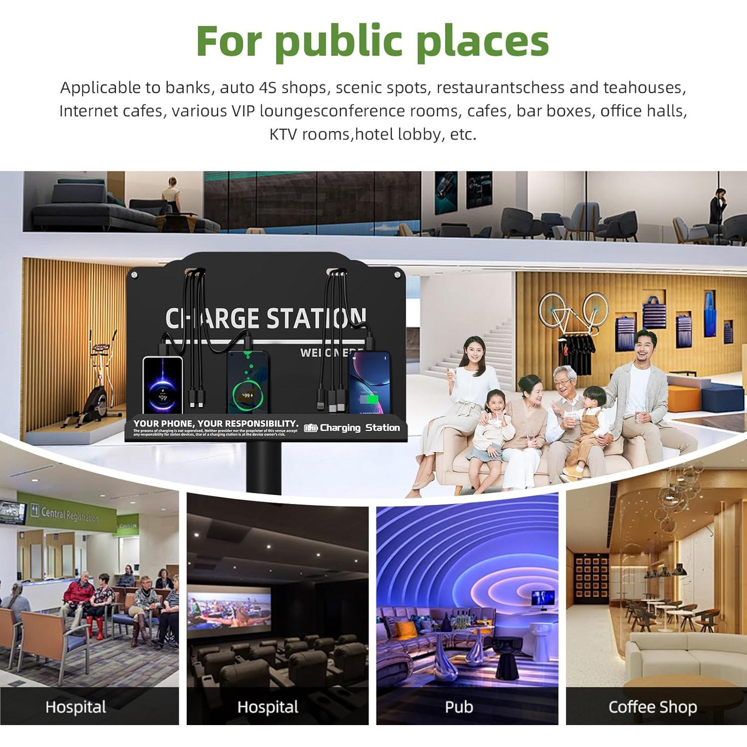 Estación de Carga Rápida WELONEDEN 8 Puertos 2.90 kg