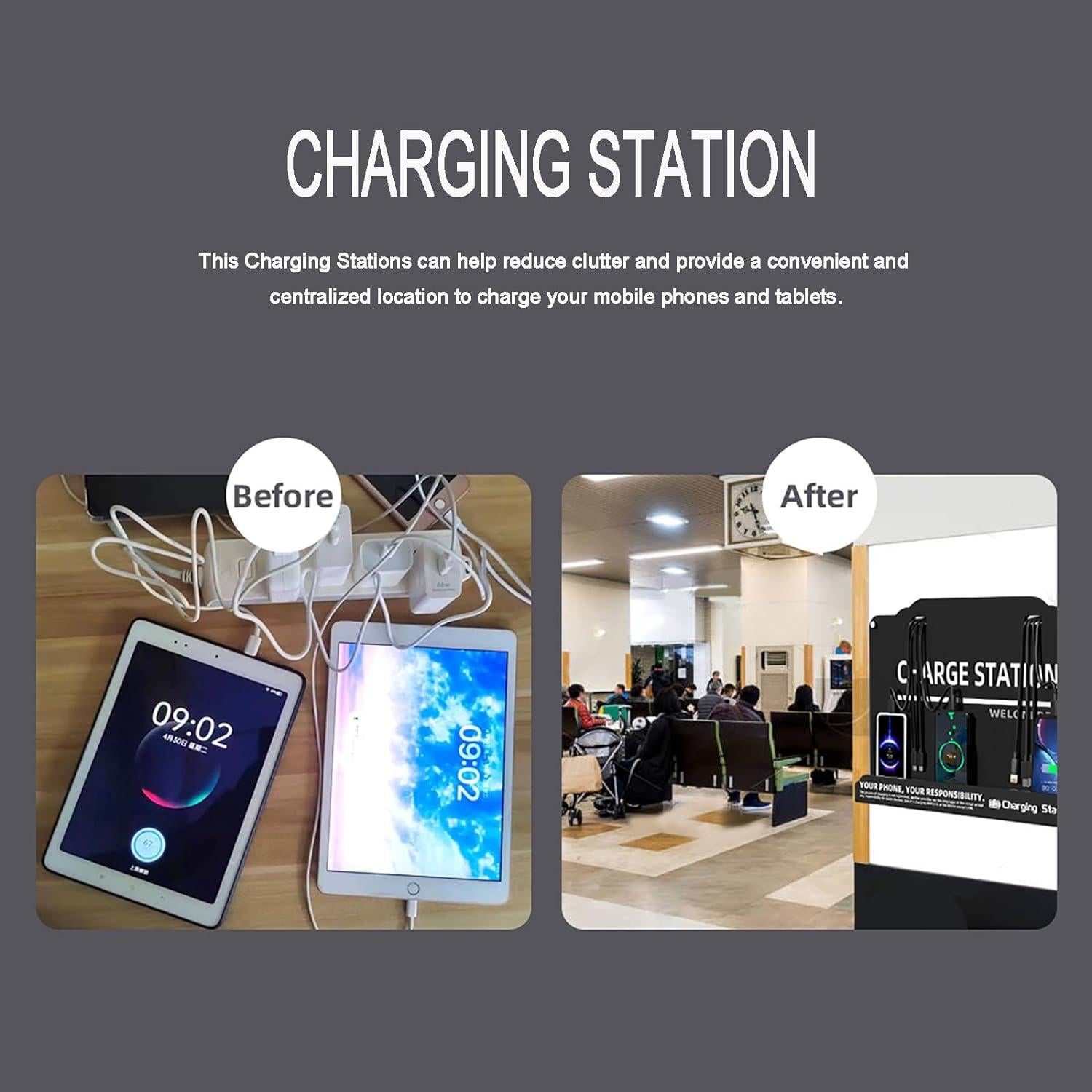 Estación de Carga Rápida WELONEDEN 8 Puertos 2.90 kg