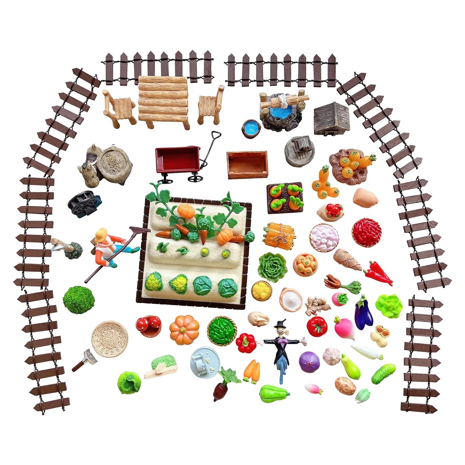 85pcs Juguetes de Imaginación Granja DIY Anrher - Resina Ecológica