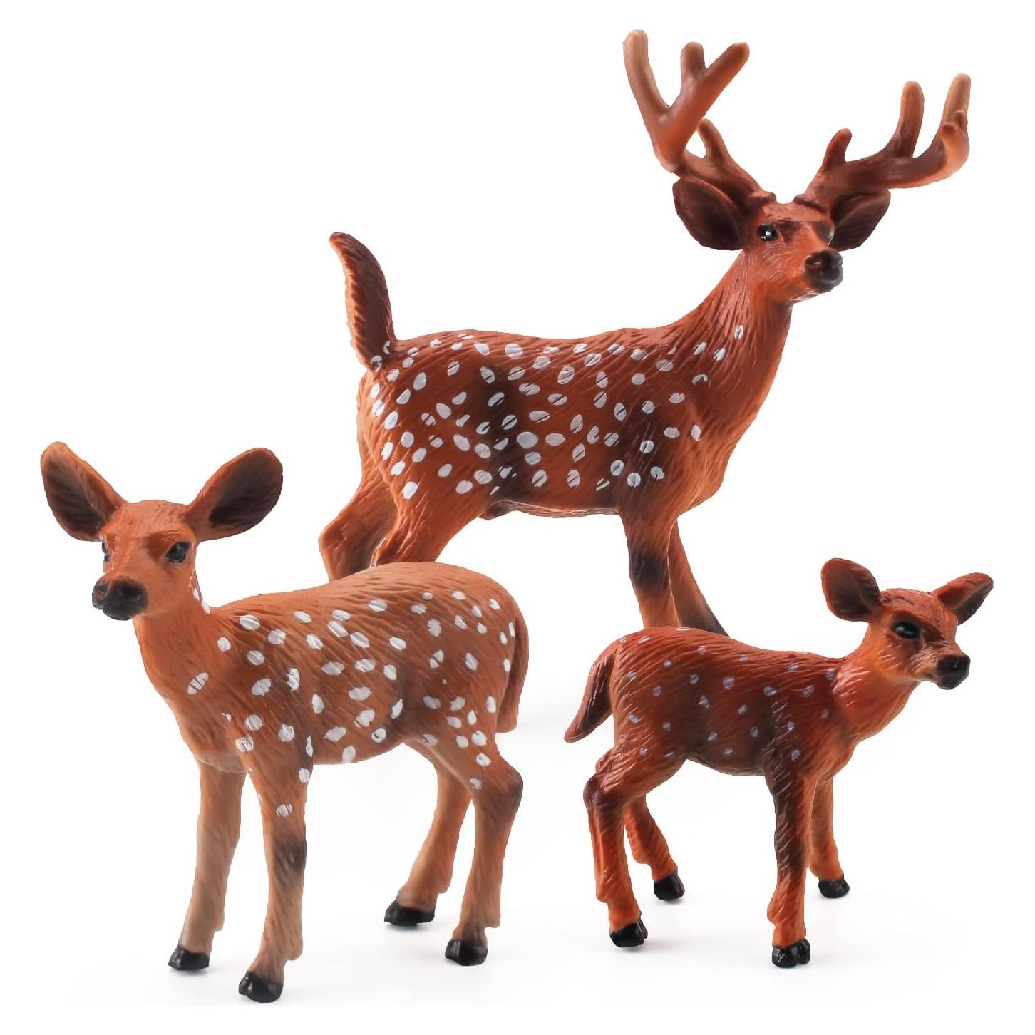 Juego de 3 Ciervos de PVC Ecológicos para Niños