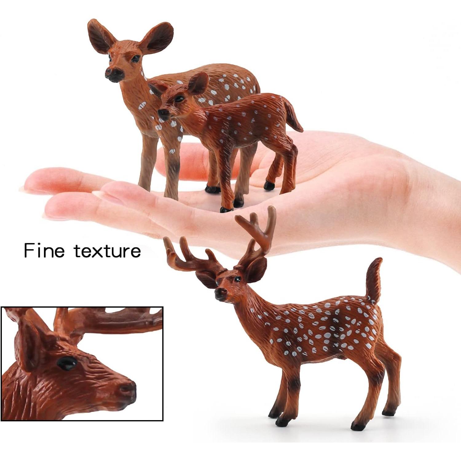 Juego de 3 Ciervos de PVC Ecológicos para Niños