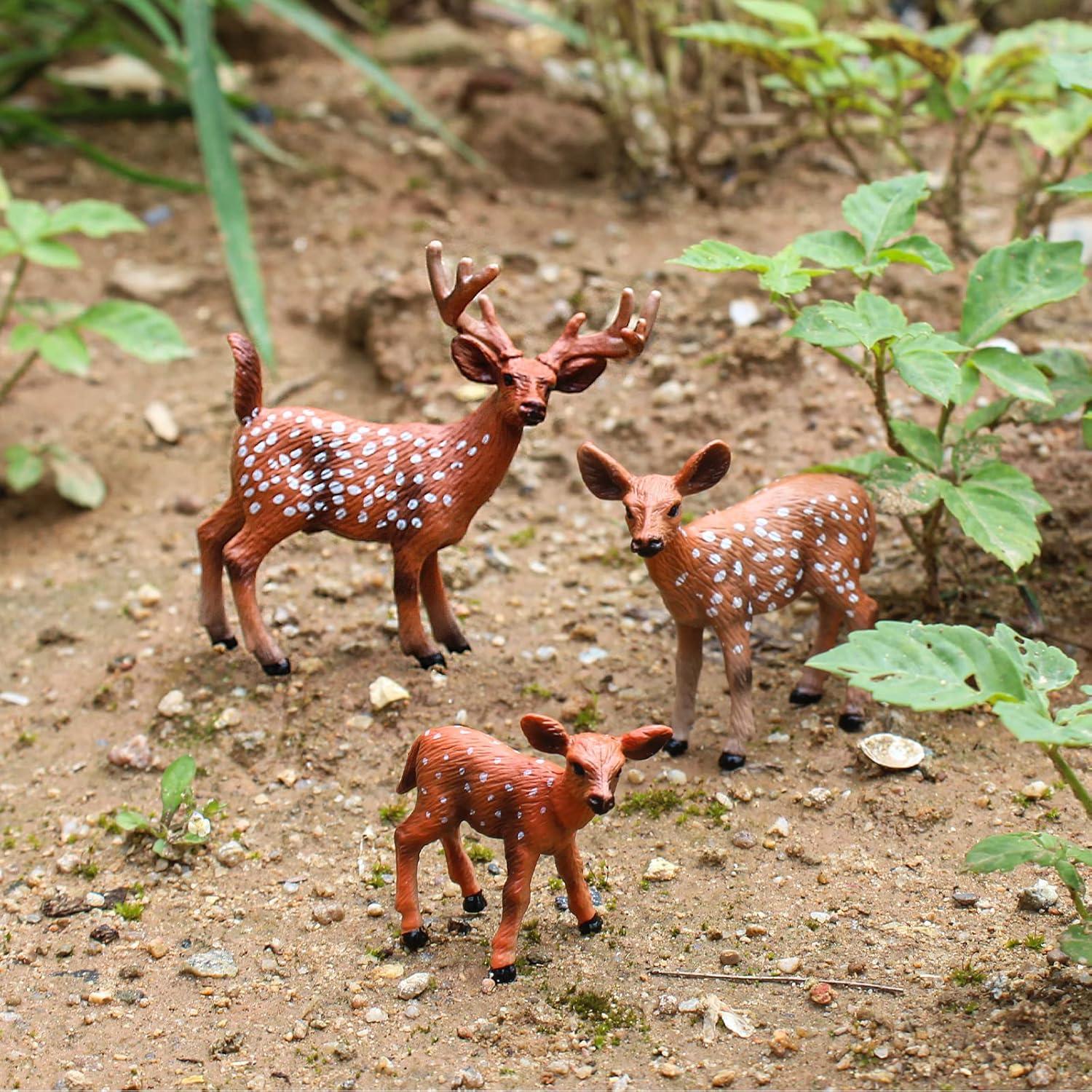 Juego de 3 Ciervos de PVC Ecológicos para Niños