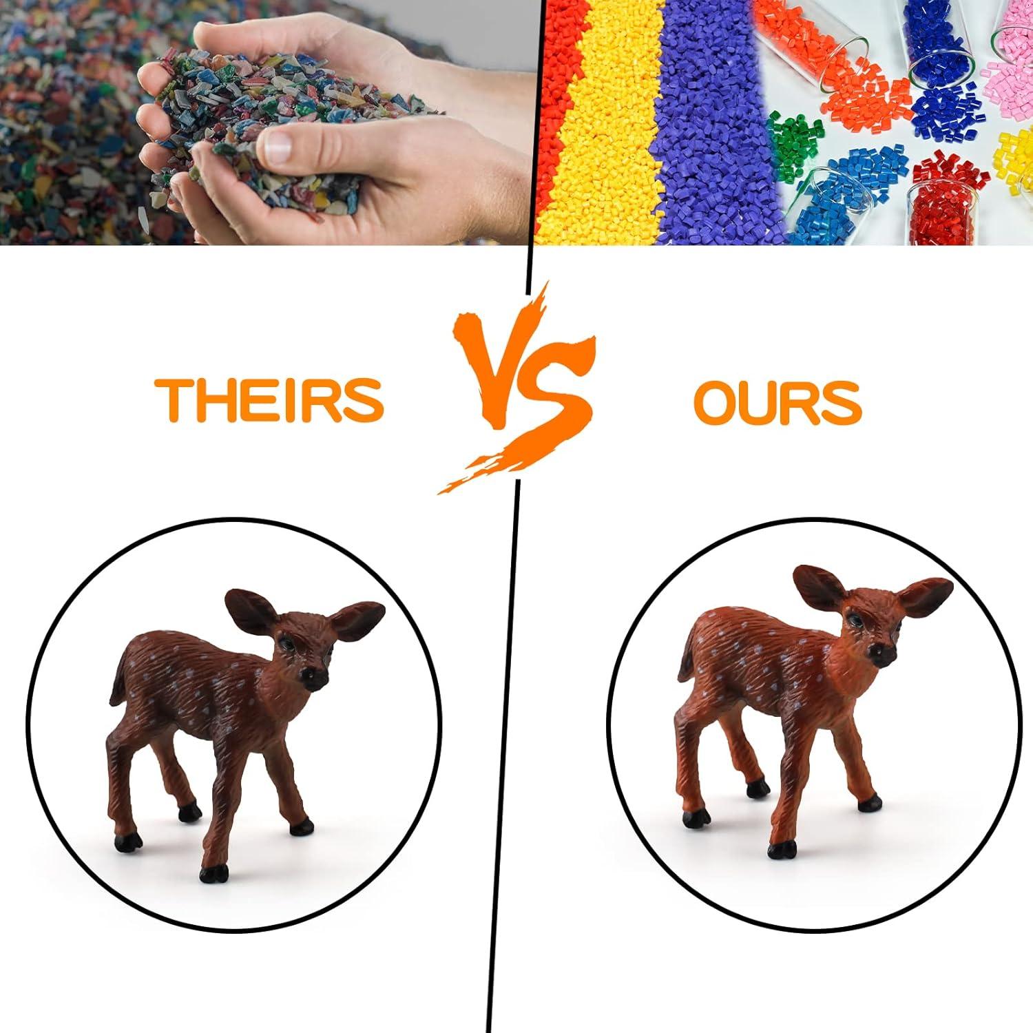 Juego de 3 Ciervos de PVC Ecológicos para Niños