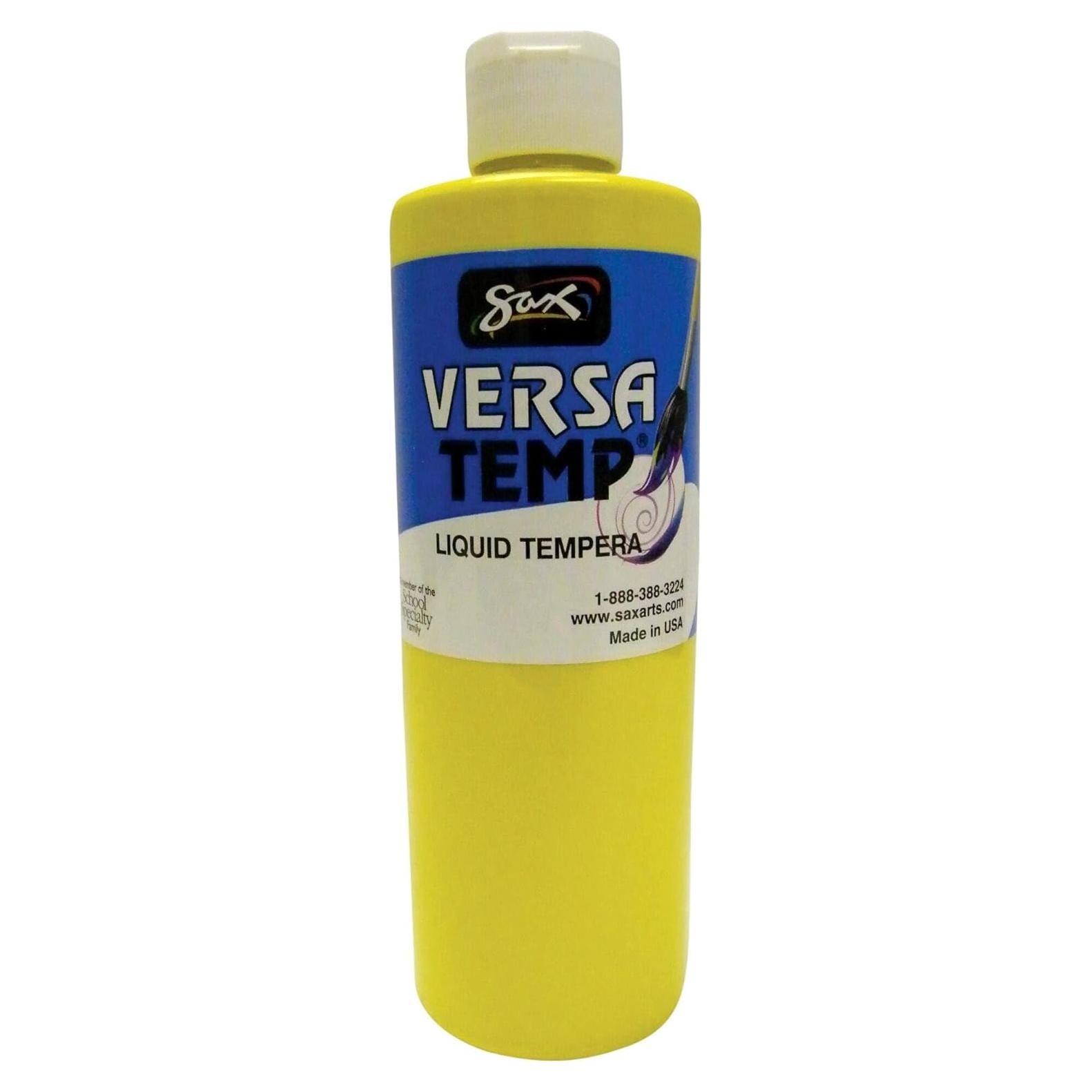 Pintura Tempera Sax Versatemp Amarillo Primario 0.47L