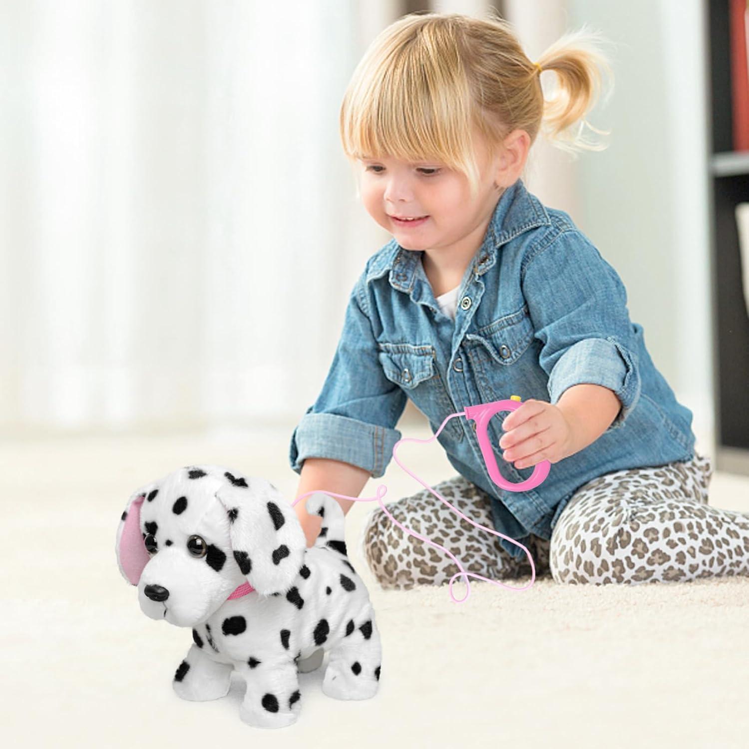 Perro de Peluche YH YUHUNG Dálmata que Camina y Ladra