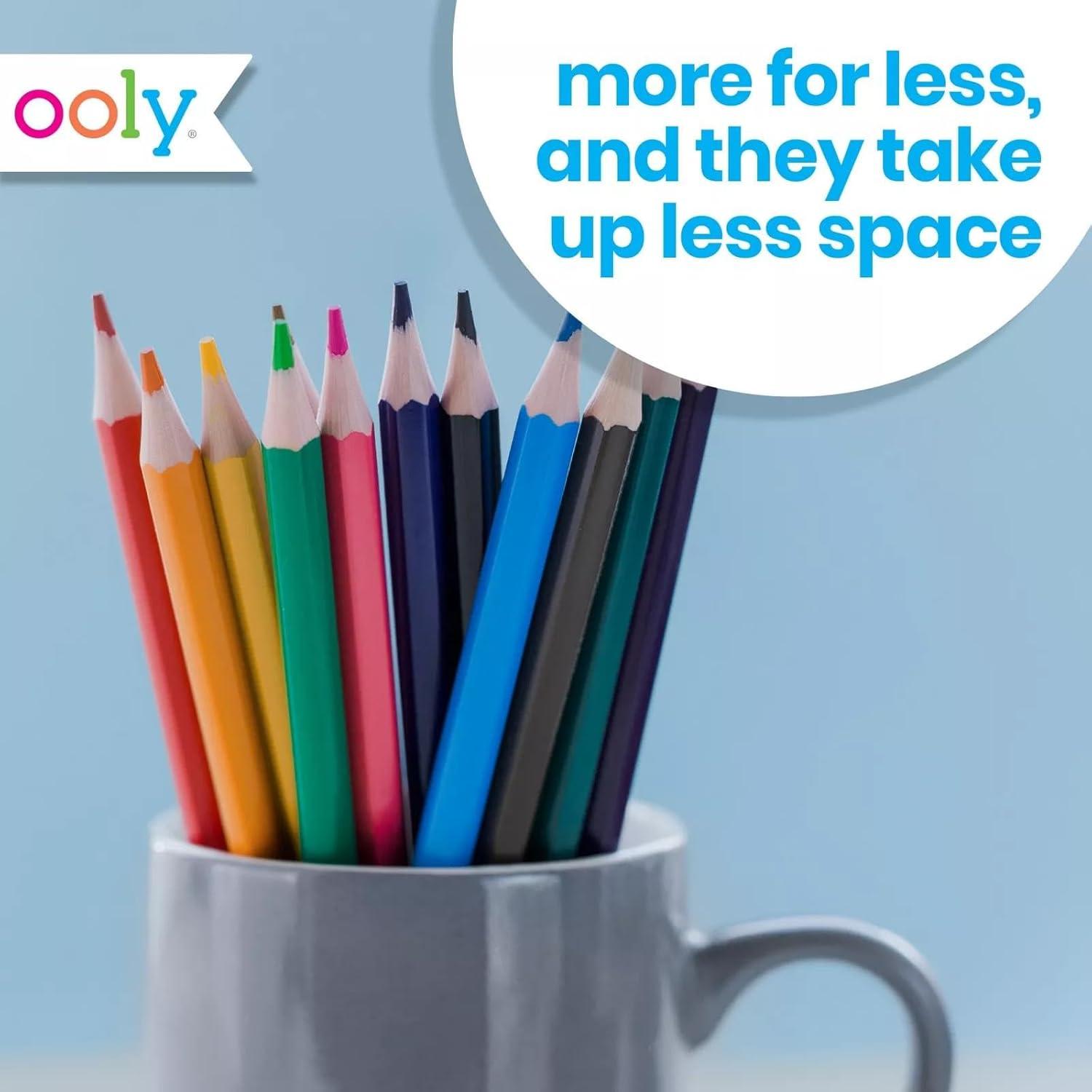 Lápices de Colores Doble Punta Ooly, Set 12 Piezas, 24 Colores