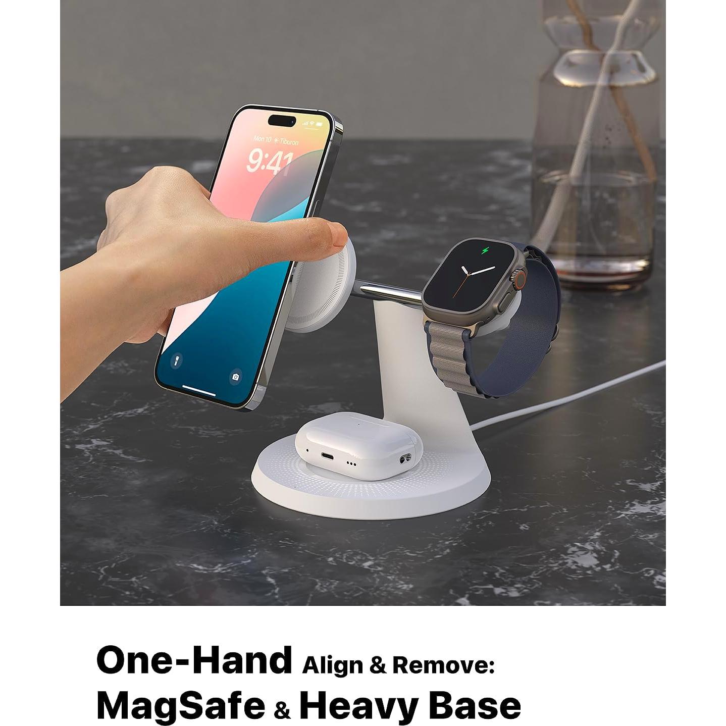 Cargador Inalámbrico 3 en 1 Zechin BALANCE para Apple